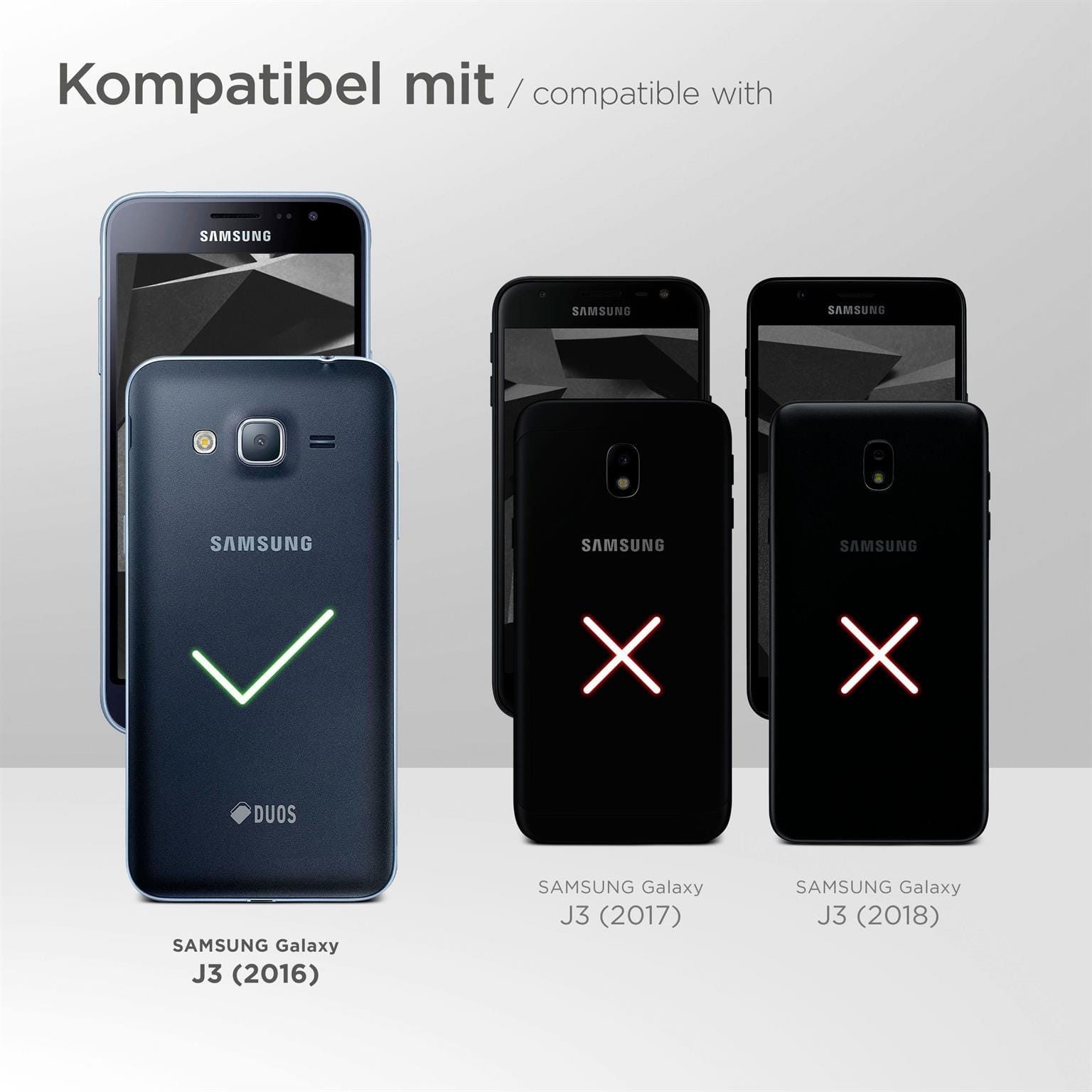 ONEFLOW Handyhülle für Samsung Galaxy J3 (2016) Hülle Dünn SlimShield Pro Weiß 5 Zoll, Backcover TPU Case Handyhülle minimalistisch Schutzhülle Erhöhter Rand