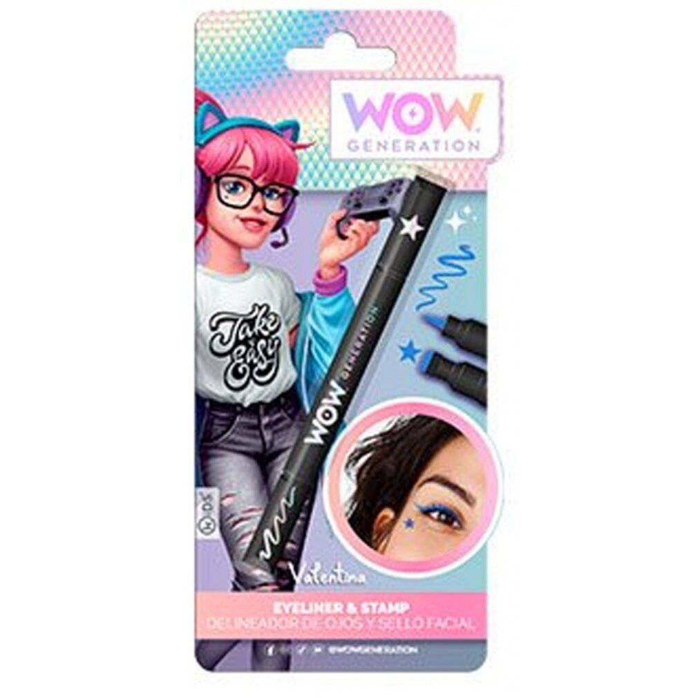 Kids Euroswan Theaterschminke WOW Generation blauer Eyeliner und Stempelset