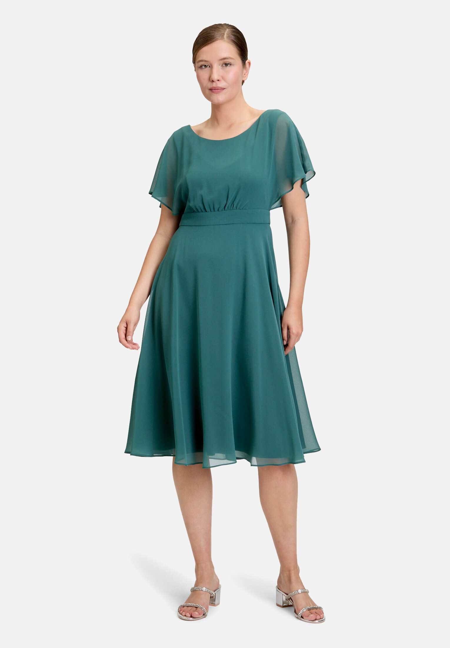 Vera Mont Cocktailkleid Damen kurzarm Raffung