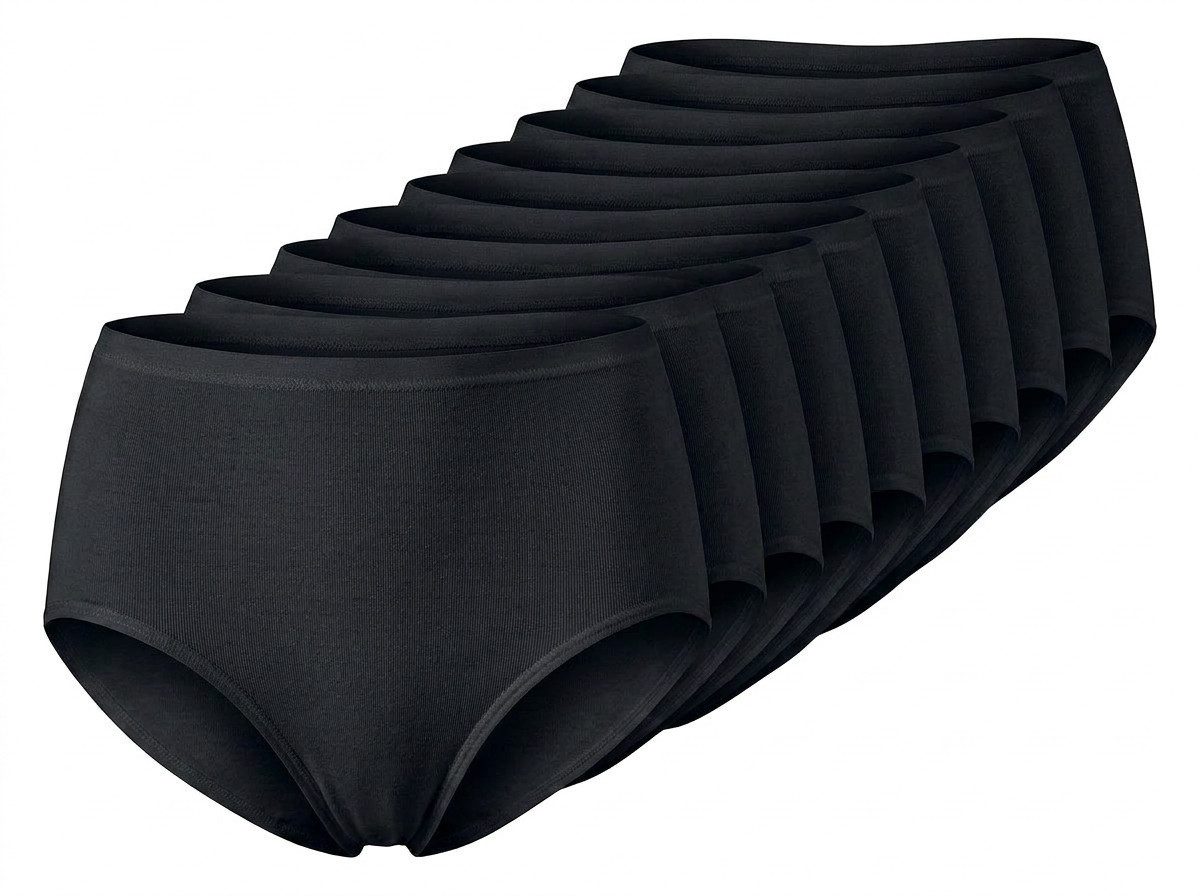 Pompadour Slip Basic mit flachen Nähten, ohne Seitennähte im 5er Pack