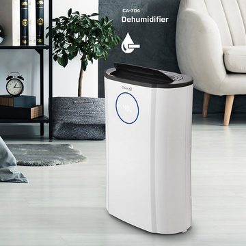 Clean Air Optima Luftentfeuchter 2in1: Luftentfeuchter und Luftreiniger CA-704, für 100 m³ Räume, Entfeuchtung 12 l/Tag, Tank 4 l, Fünf Filtertechnologien für effektive Luftreinigung