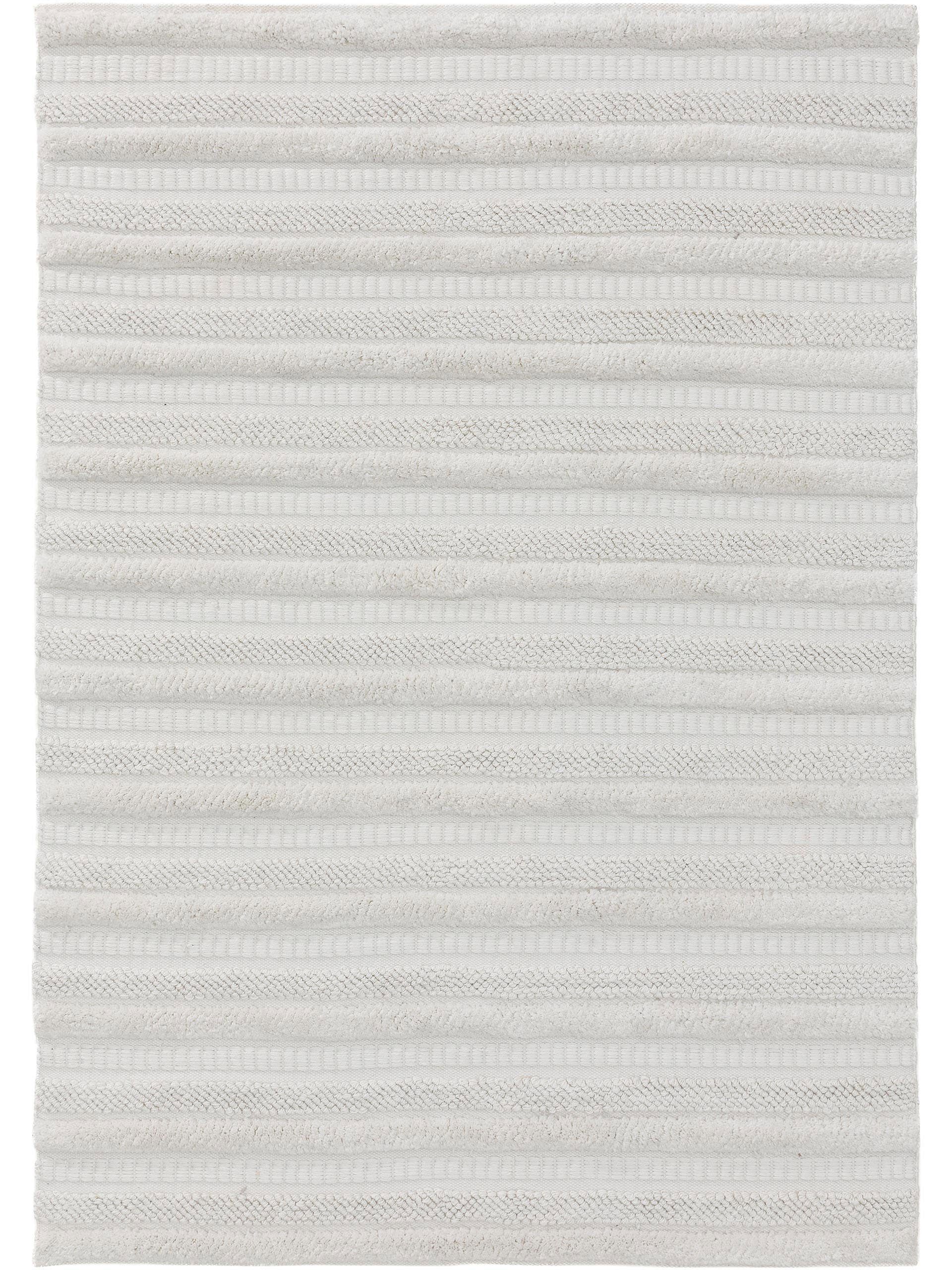 Teppich Toni, benuta, rechteckig, Höhe: 41 mm, Kunstfaser, Recyceltes Material, handgewebt, Berber, Boho-Style