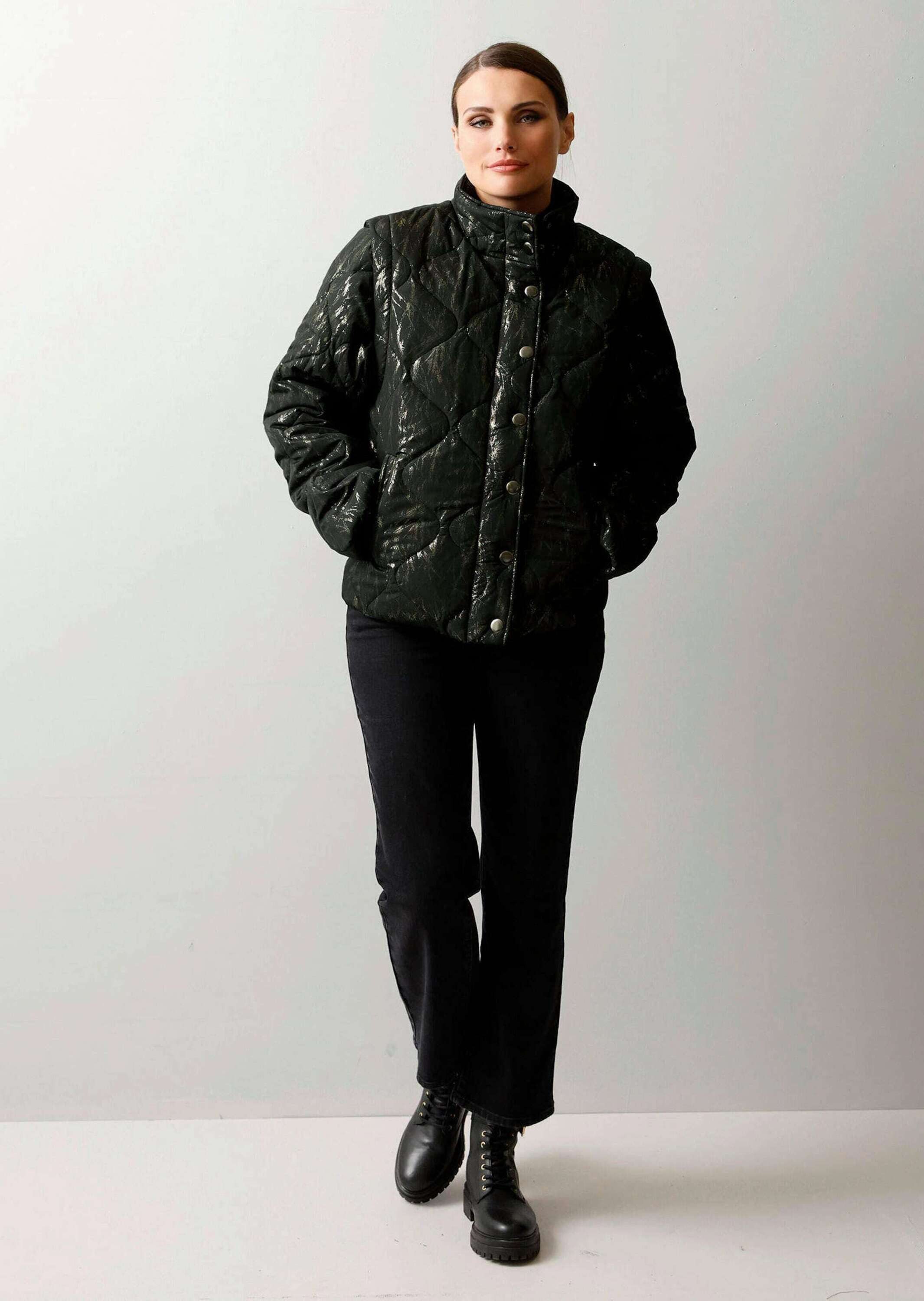 Alba Moda Steppjacke Steppjacke mit Wellenstepp