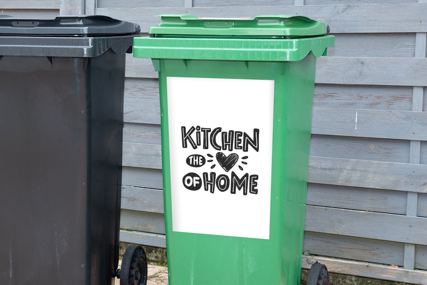 MuchoWow Wandsticker Zitate - - Abfalbehälter Container, Sticker, Zuhause Mülleimer-aufkleber, Küche St), (1 Mülltonne