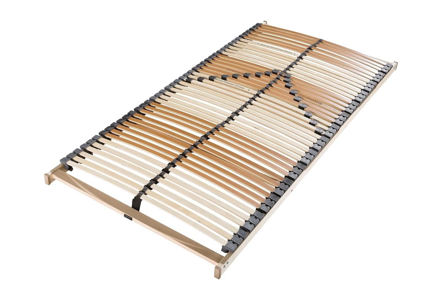 Lattenrost Lattenrost BeCo Comfort Lux FIX, 80 x 220 cm, BeCo Matratzen GmbH & Co. KG, Kopfteil nicht verstellbar, Fußteil nicht verstellbar, 7 Zonen, 9-fache Härtegradregulierung, Mittelgurt, Made in Germany