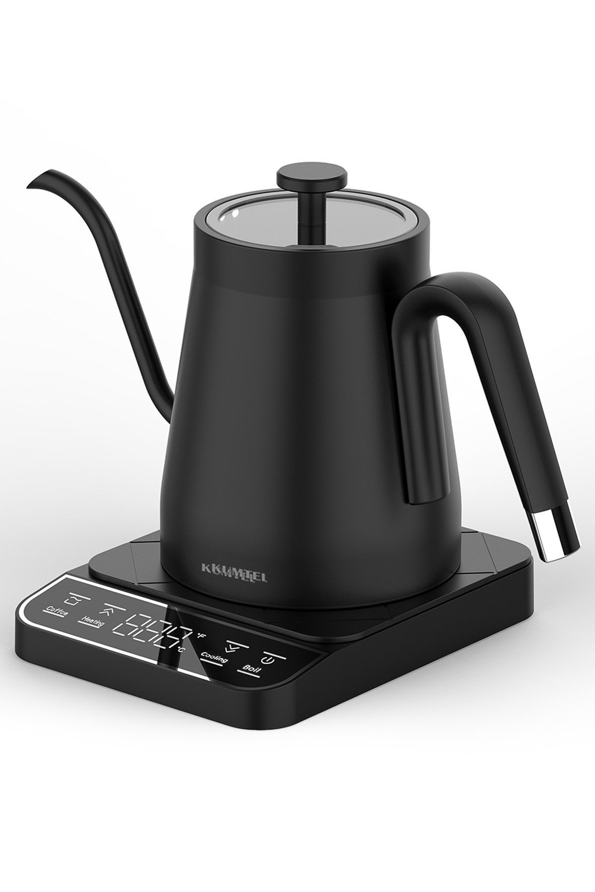 Opviq Wasserkocher HCK-02, 0.8 l, 1350 W, 1350 W, 0,8 l, Temperaturwahl, 360°-Sockel