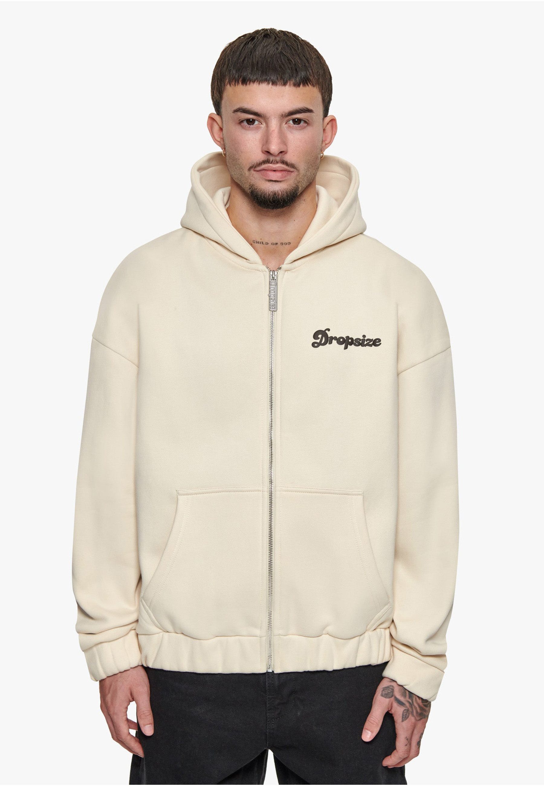 Dropsize Kapuzenfleecejacke Dropsize Herren (1-St)
