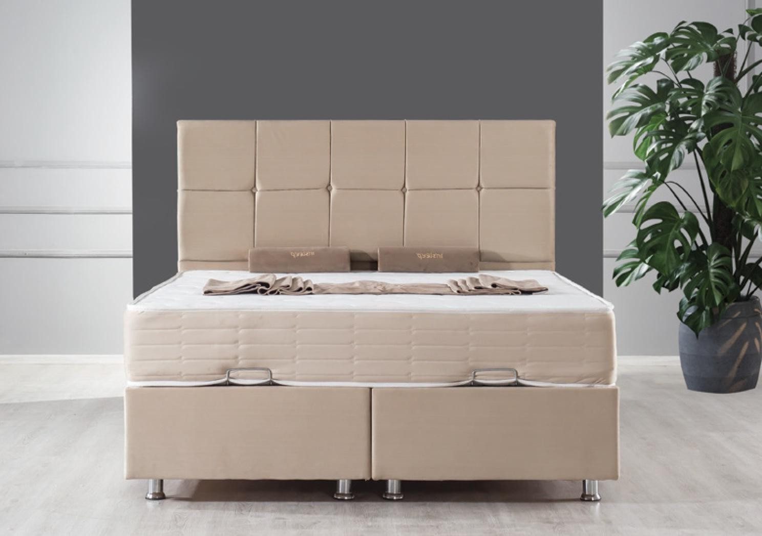 Xlmoebel Boxspringbett Luxus Boxspringbett mit elegantem Design und hochwertigen Materialien (1-St., Bett), Hergestellt in Europa