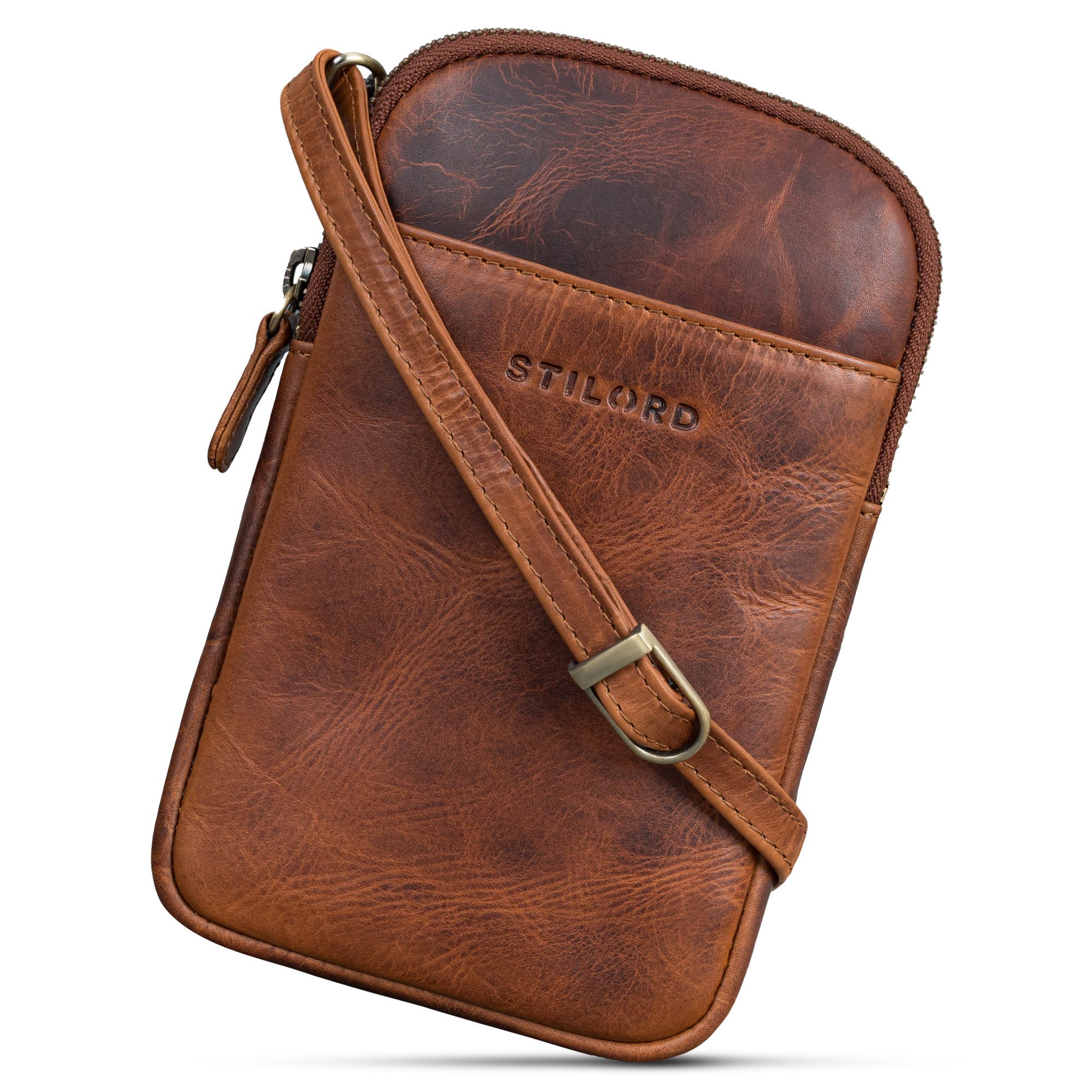 STILORD Handtasche "Loki" Brustbeutel Leder Handytasche günstig online kaufen