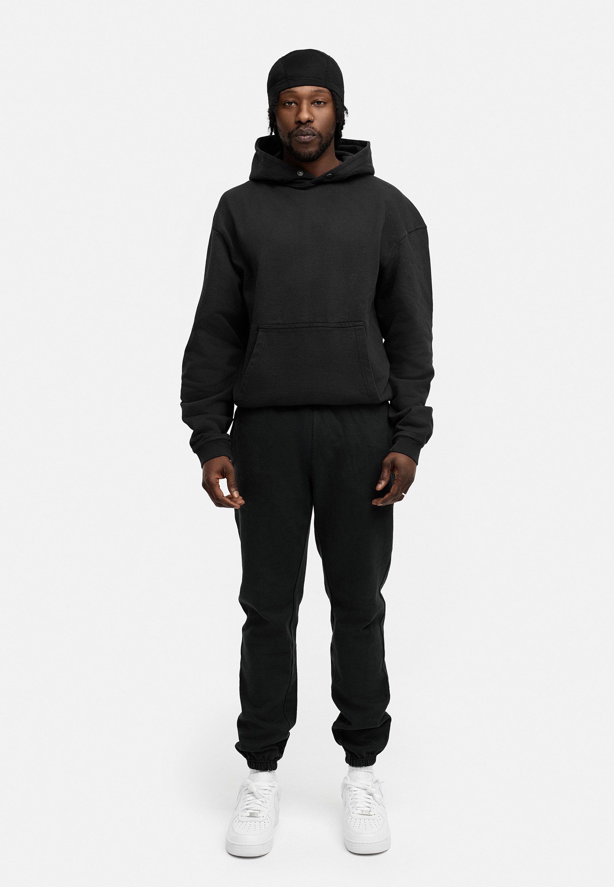 BEHYPE STUDIOS Hoodie IM OVERSIZE FIT Herren Kapuzenpullover mit Button-Close lockeres Kapuzen-Sweatshirt