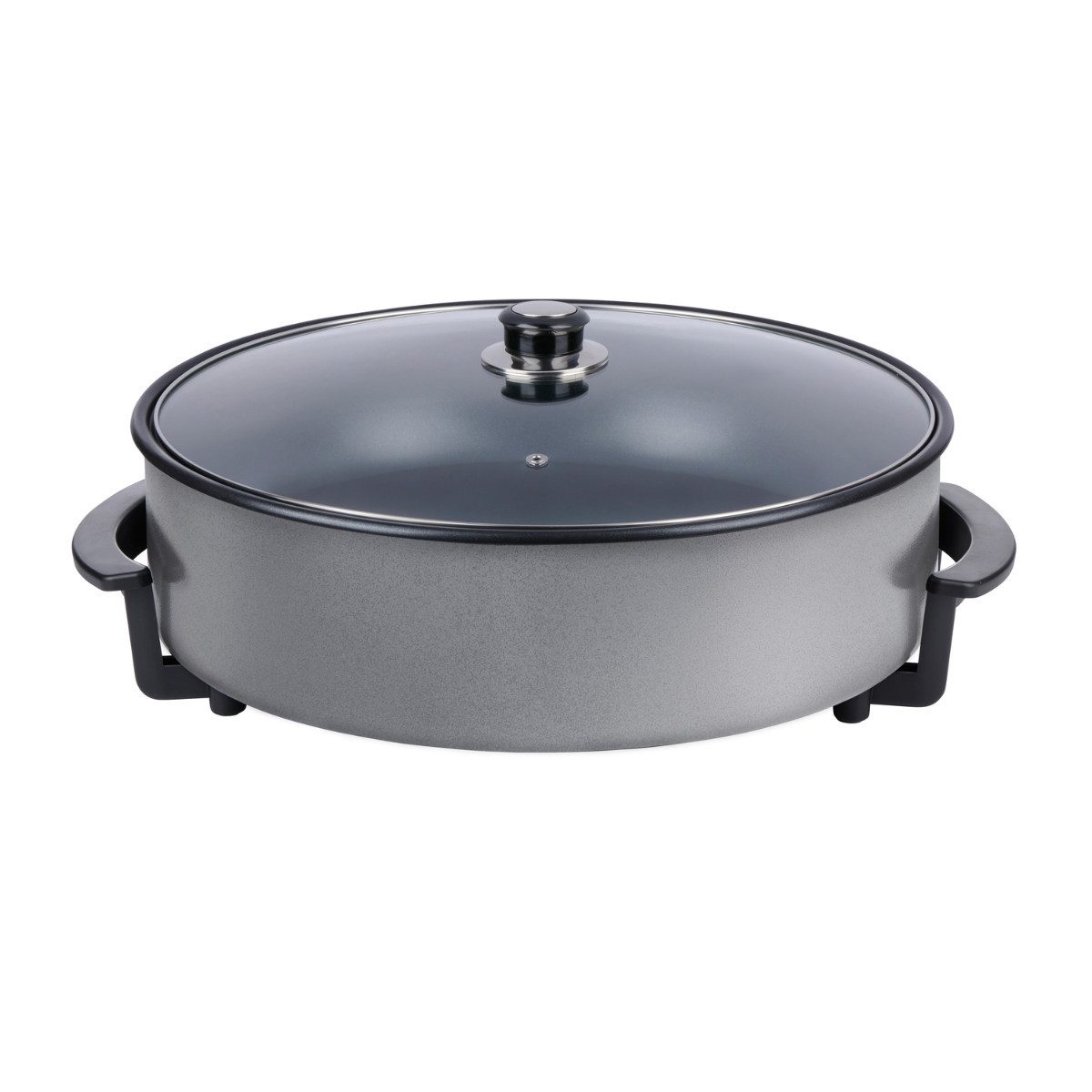 Alpina Elektrische Multipfanne alpina Elektropfanne mit Deckel Ø42 cm