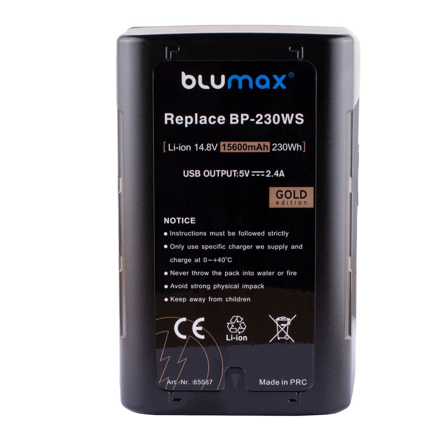 Blumax Akku passend für Sony BP-230WS 15600 mAh (14,4V) Kamera-Akku | Kamera-Akkus
