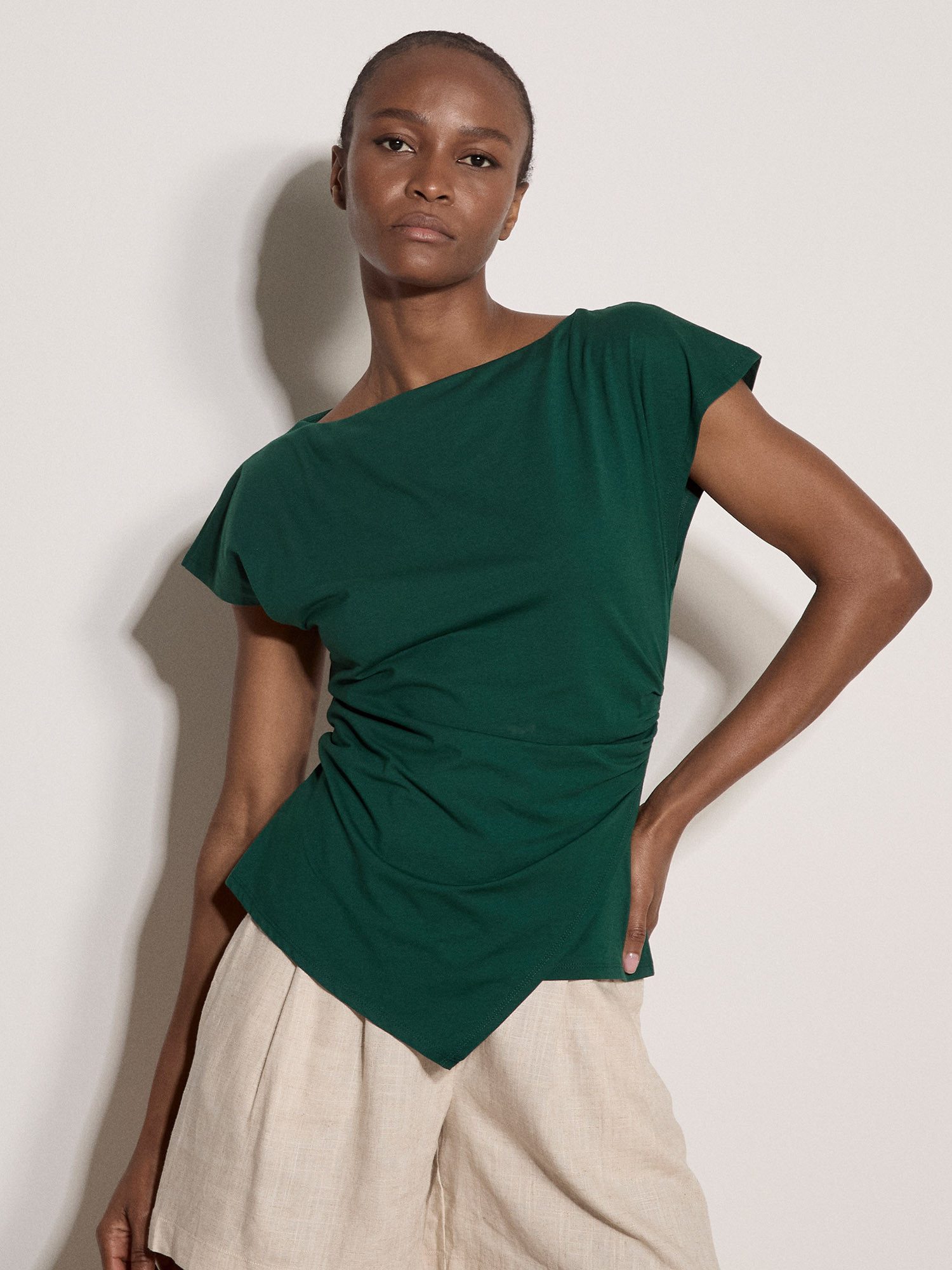 Apricot T-Shirt Jersey T-Shirt in Wickeloptik