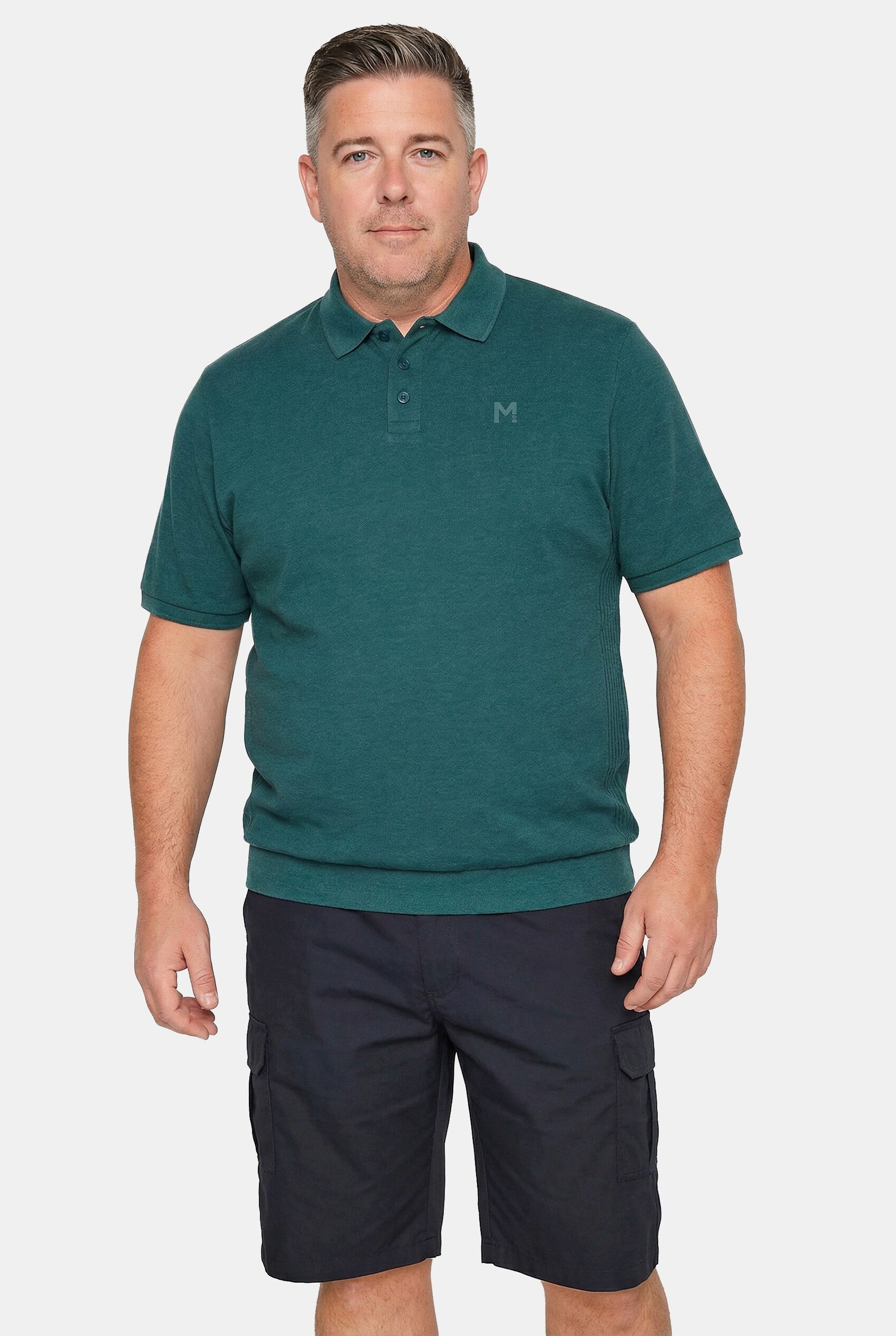 Men Plus Poloshirt Poloshirt Bauchfit Basic Piqué Halbarm günstig online kaufen