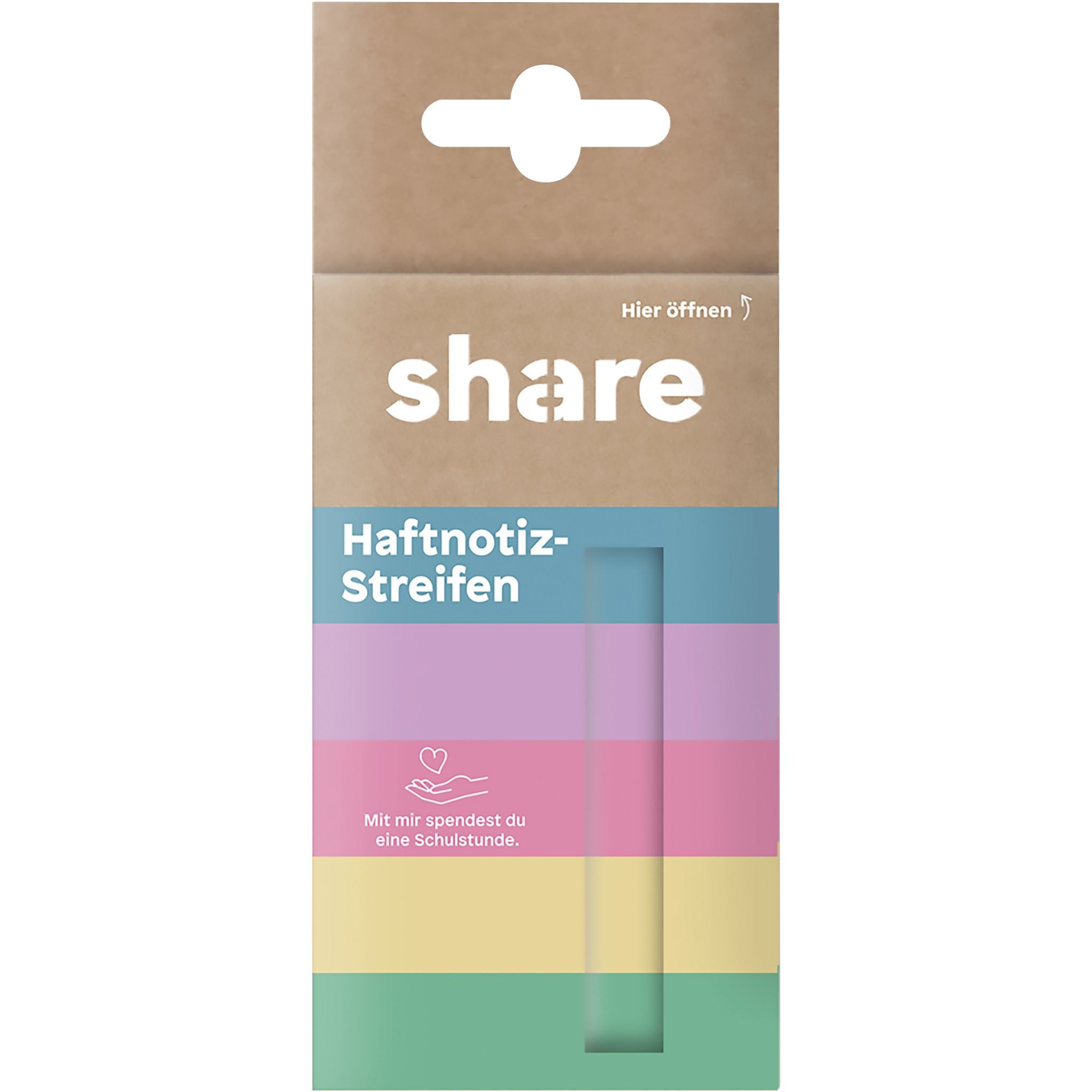 share Haftnotizblock Edding Haftnotizstreifen 5x40 Blatt