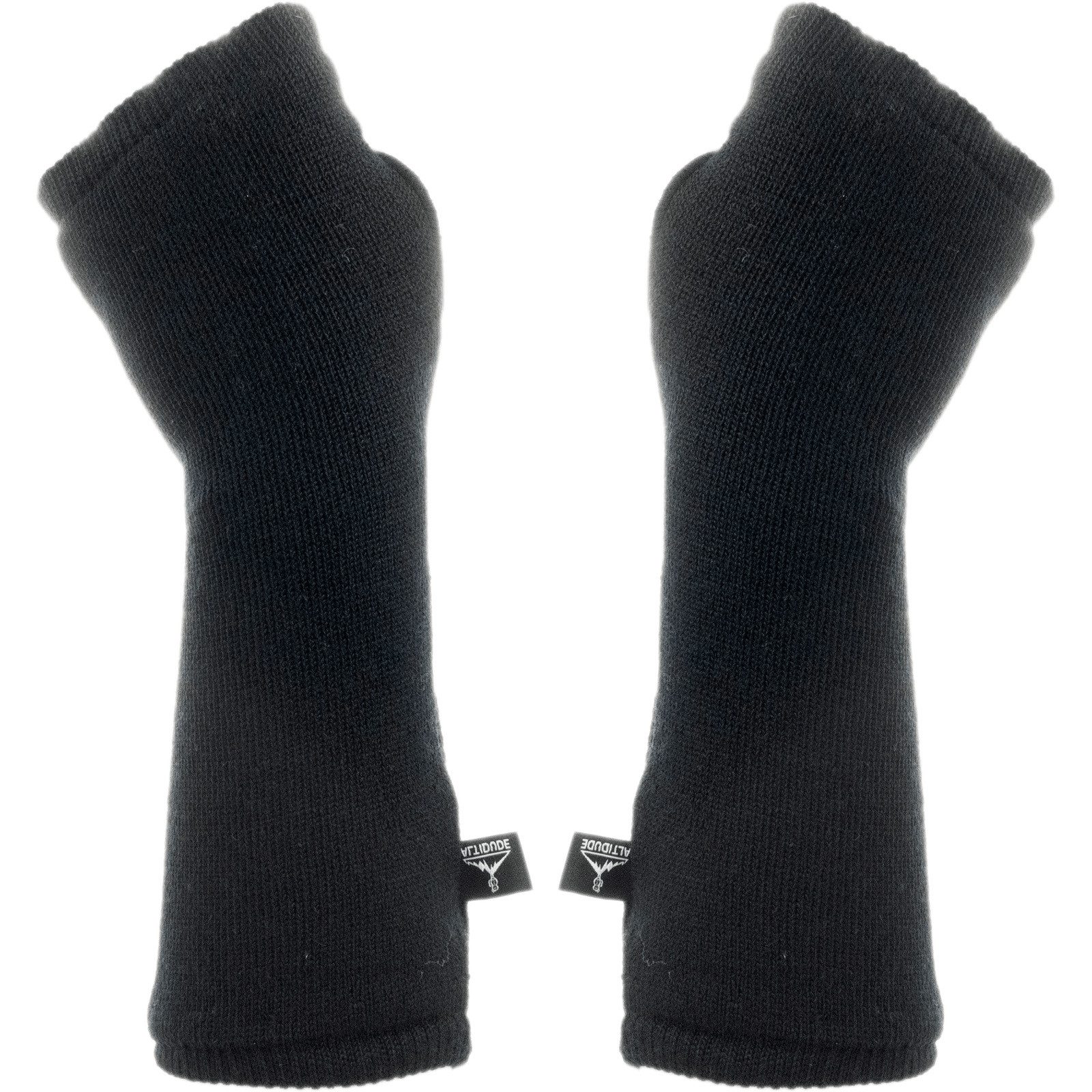 ALTIDUDE Unterziehhandschuhe Wristwarmer Terry Arm Stulpen Pulswärmer Fingerlos 100% Merino Wolle