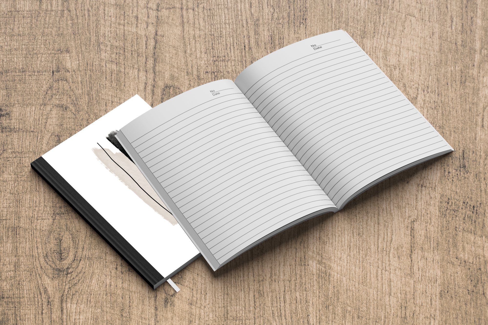 MuchoWow Notizbuch Linie - Gestaltung - Seiten, Pastell, Journal, A5, Tagebuch, Notizheft, Merkzettel, Haushaltsbuch 98