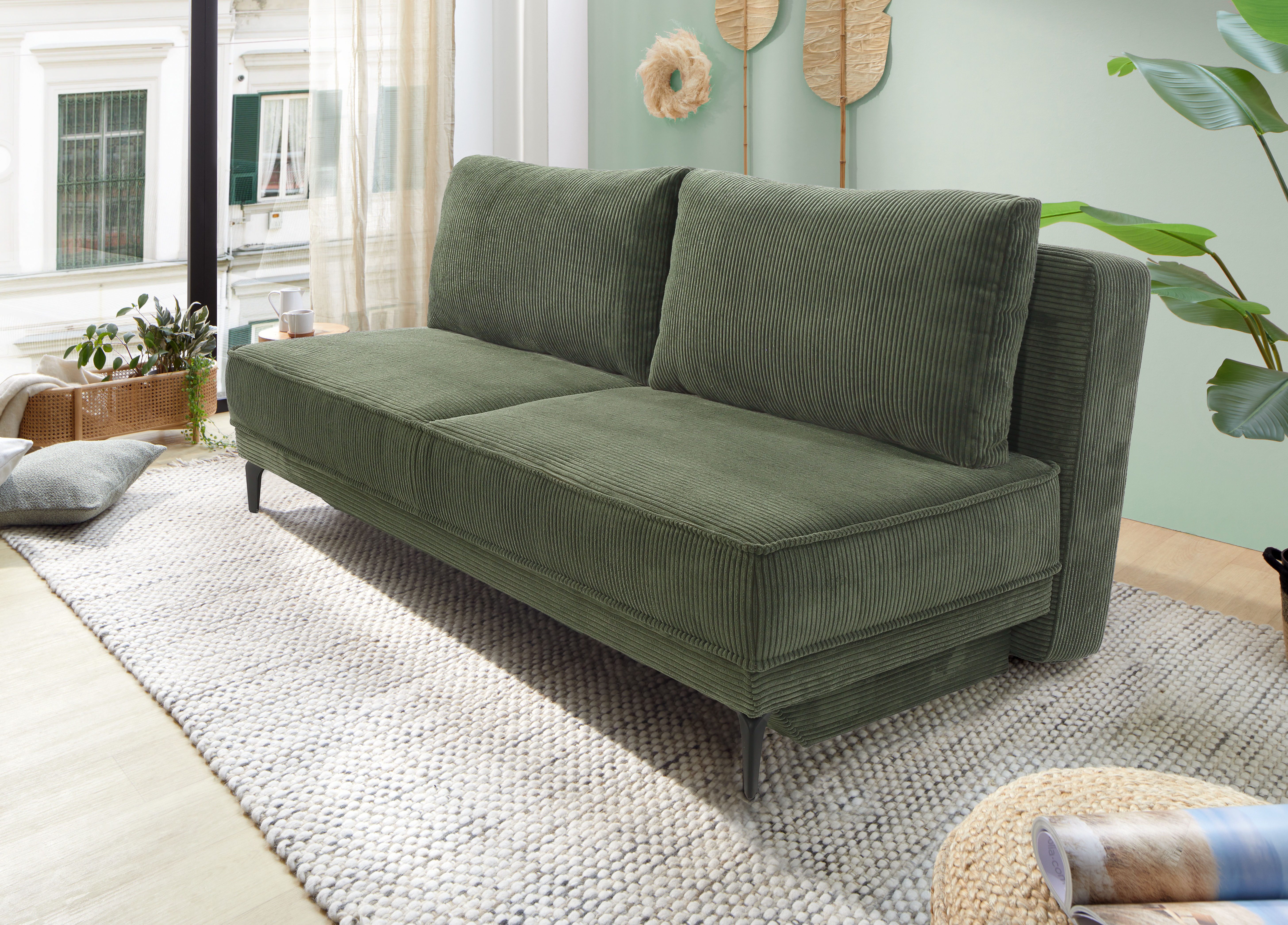 Jockenhöfer Gruppe Schlafsofa Maestro, B: 203 cm, Liegefl. 161x200 cm, Dauerschläfer, mit Schlaffunktion & Bettkasten, Tonnentaschenfederkern