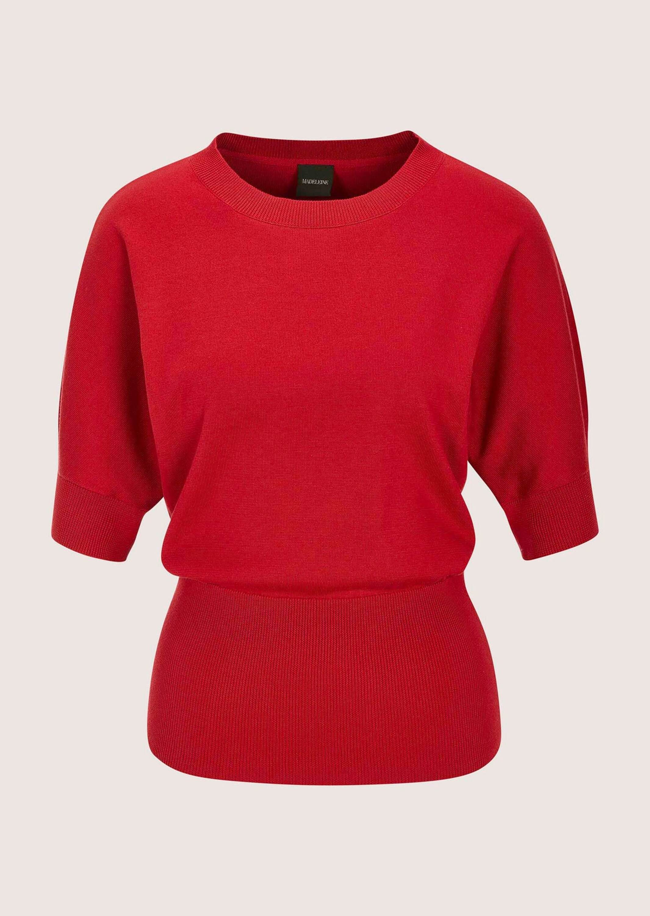 Strickpullover Sommerlicher Baumwollpullover mit breitem Bund