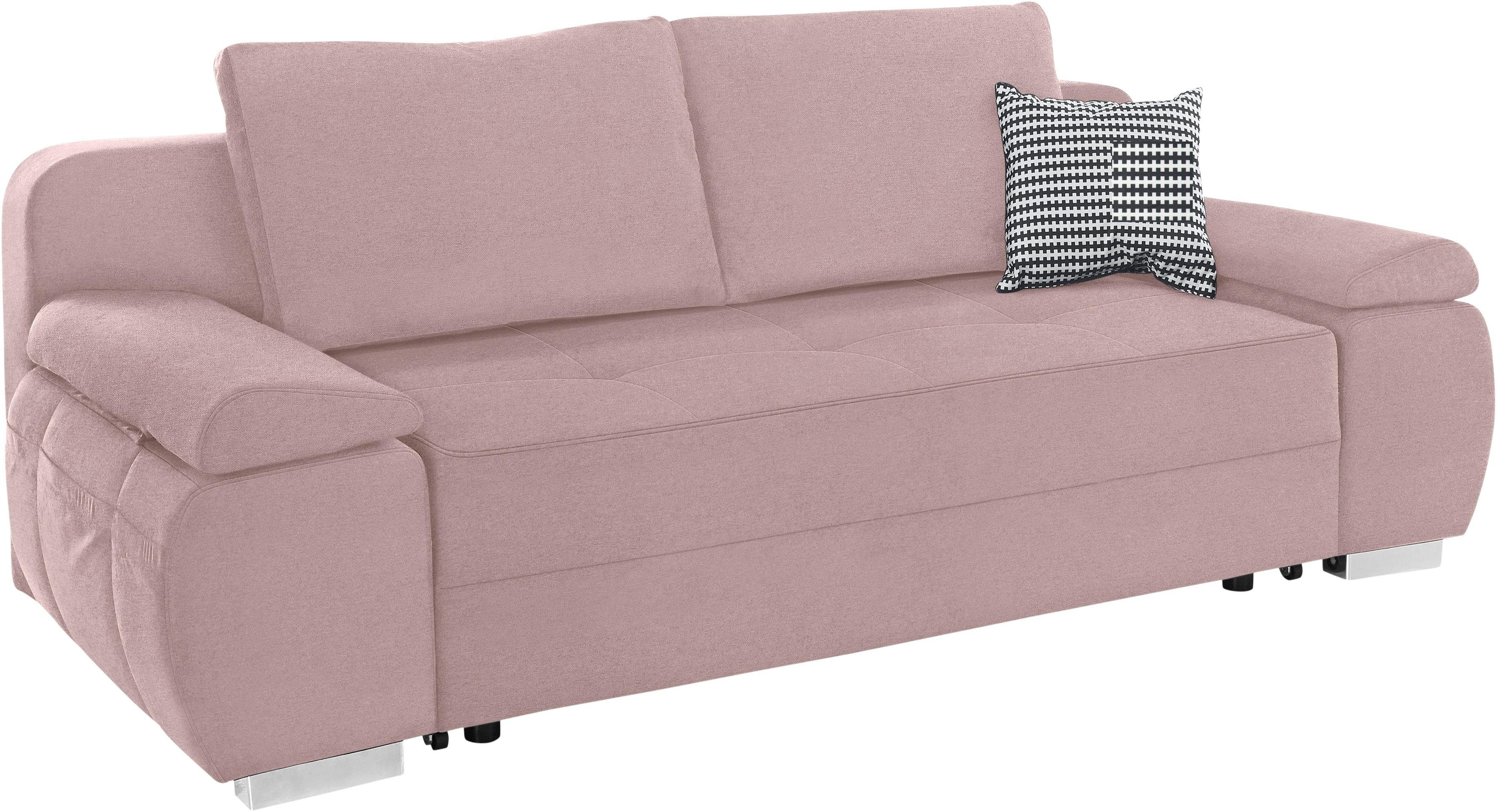 INOSIGN Schlafsofa Pumo, mit Boxspring-Aufbau, Bettfunktion günstig online kaufen