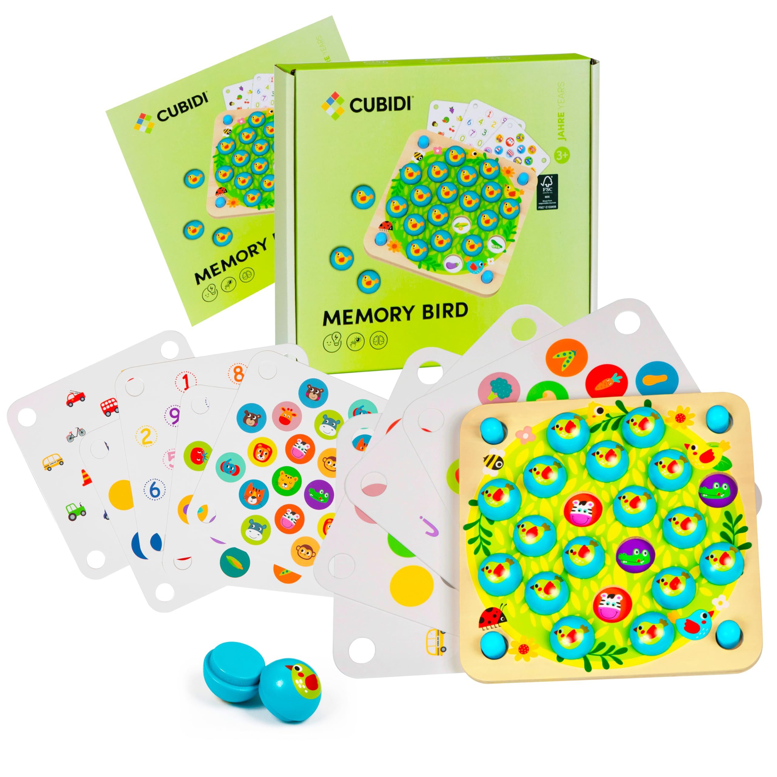 Cubidi Lernspielzeug Memory für Kleinkinder⎥ Montessori günstig online kaufen