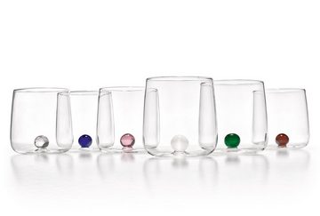 Zafferano Gläser-Set Bilia Buntes Gläser Set 6 Stück - Farblich Sortiert, 6-teiliges Set