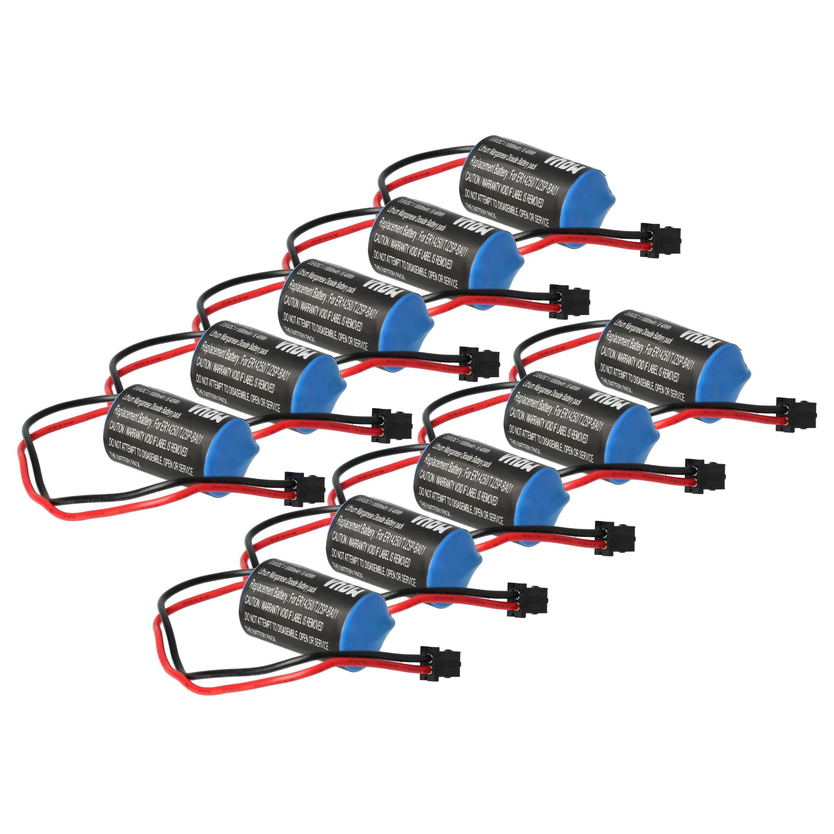 vhbw Batterie Ersatz für Omron R88A-BAT02W, JZSP-BA01, JZSP-BA0-1 für Batterie, Leistungsfähige Ersatz-Batterie für Verstärker, Encoder, Servoantriebe
