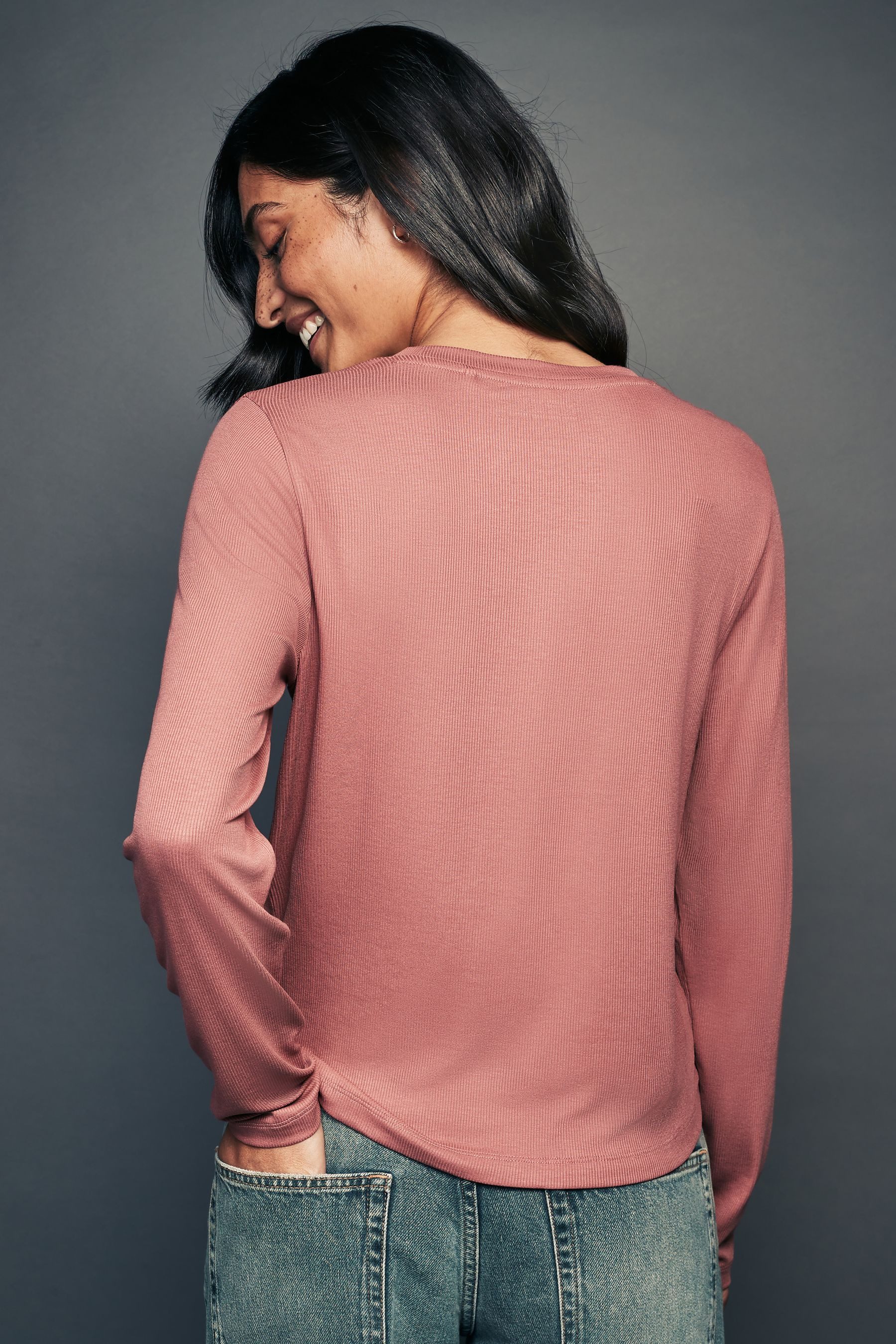 Next Langarmshirt Weiche, gerippte Langarmshirts mit günstig online kaufen