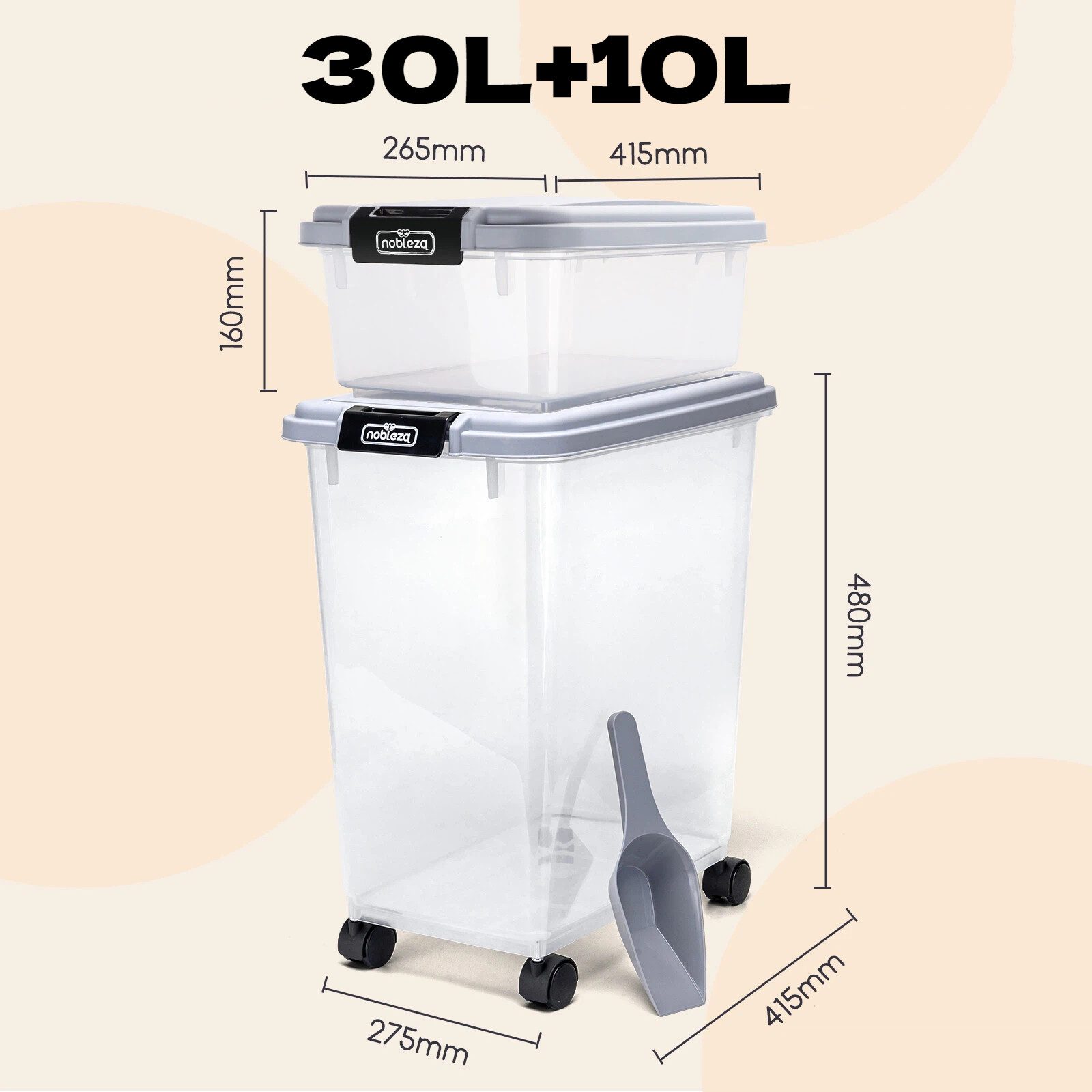 nobleza Futterbehälter Futterbehälter Futterbehälter für Haustiere