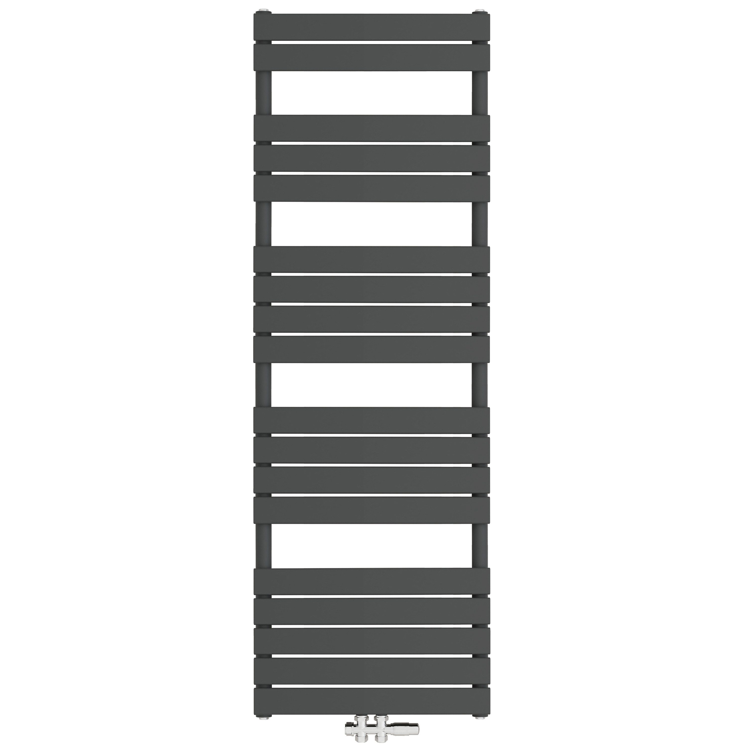 duschspa Badheizkörper Heizkörper Paneelheizkörper Handtuchtrockner Weiß/Anthrazit, Mittelanschluss paneel