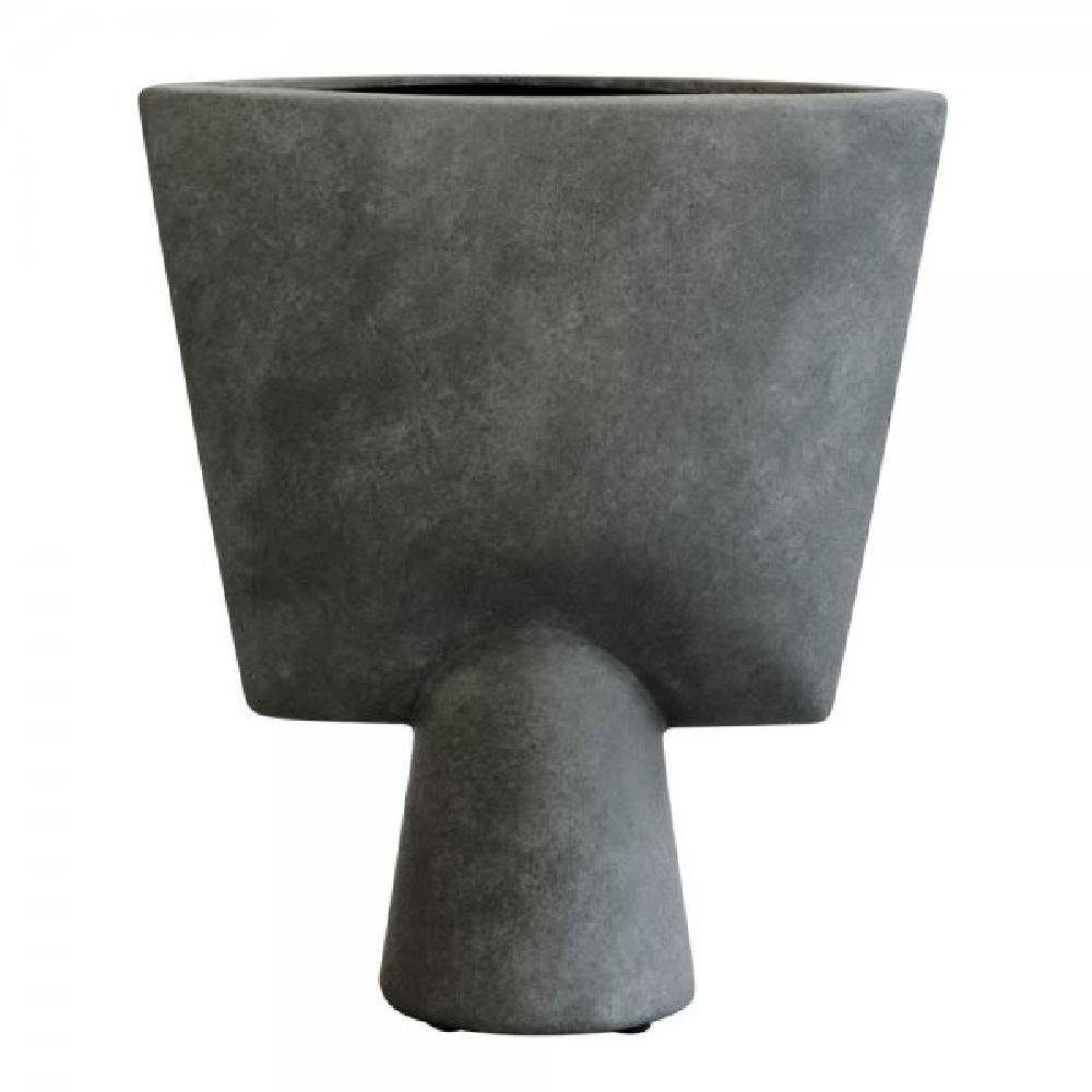 101 Copenhagen Dekovase Vase Sphere Triangle Mini Dark Grey (22cm) günstig online kaufen