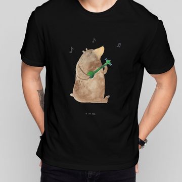 Mr. & Mrs. Panda T-Shirt Bär Gitarre - Schwarz - Geschenk, T-Shirt, Damen, Shirt, Frauen, Herr (1-tlg)