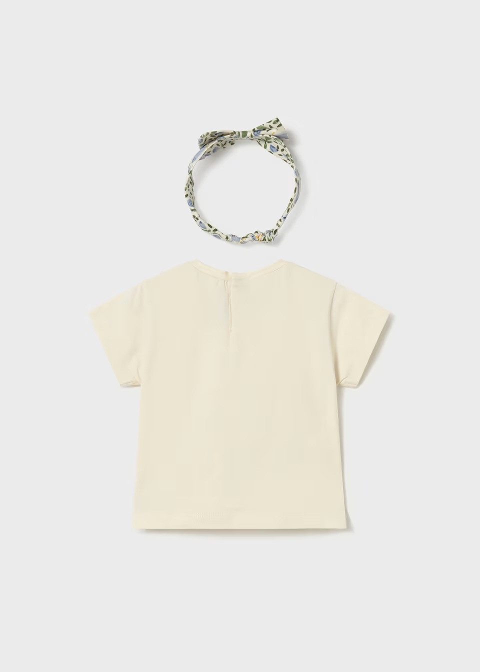 Mayoral T-Shirt Baby T-Shirt mit Haarband gemustert – 2-teiliges Set