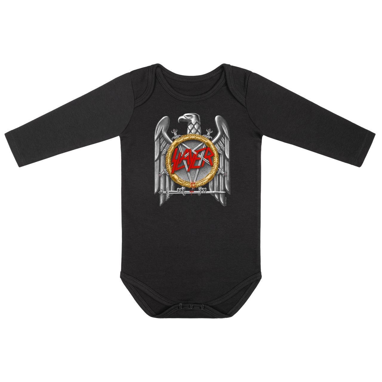 Metal Kids Langarmbody mit Slayer (Silver Eagle) Aufdruck für Babys (0–24 M)