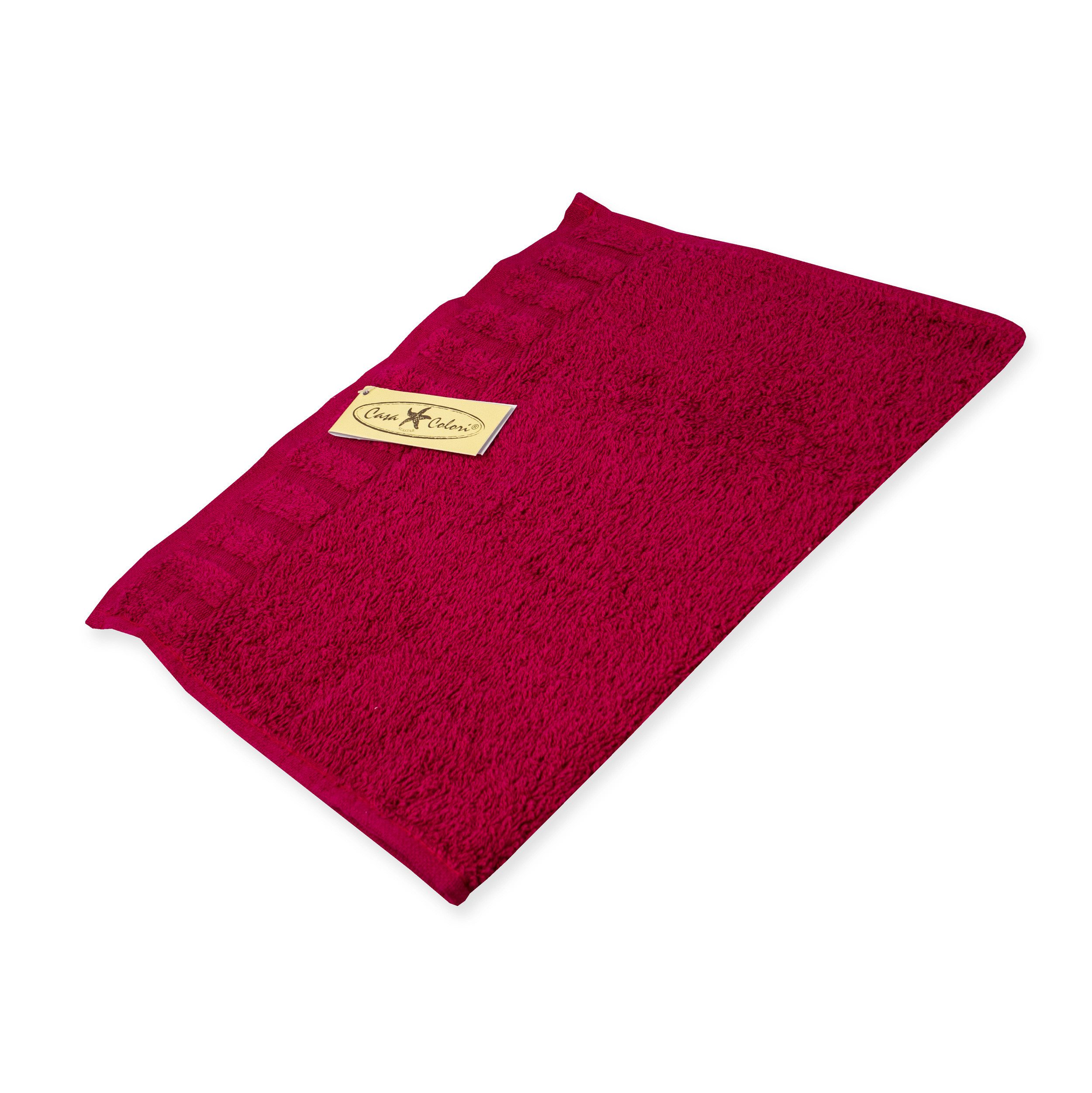 Casa Colori Gästehandtuch Uni, Frottier (1-St), Hohe Farbbrillanz, Einfache günstig online kaufen