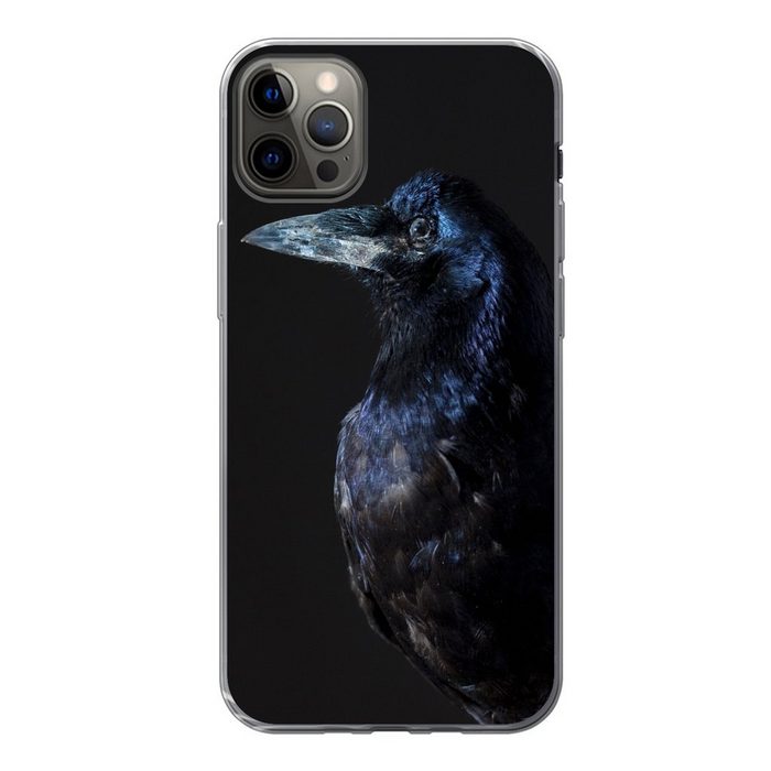 MuchoWow Handyhülle Vogel - Tiere - Schwarz Handyhülle Apple iPhone 13 Pro Max Smartphone-Bumper Print Handy