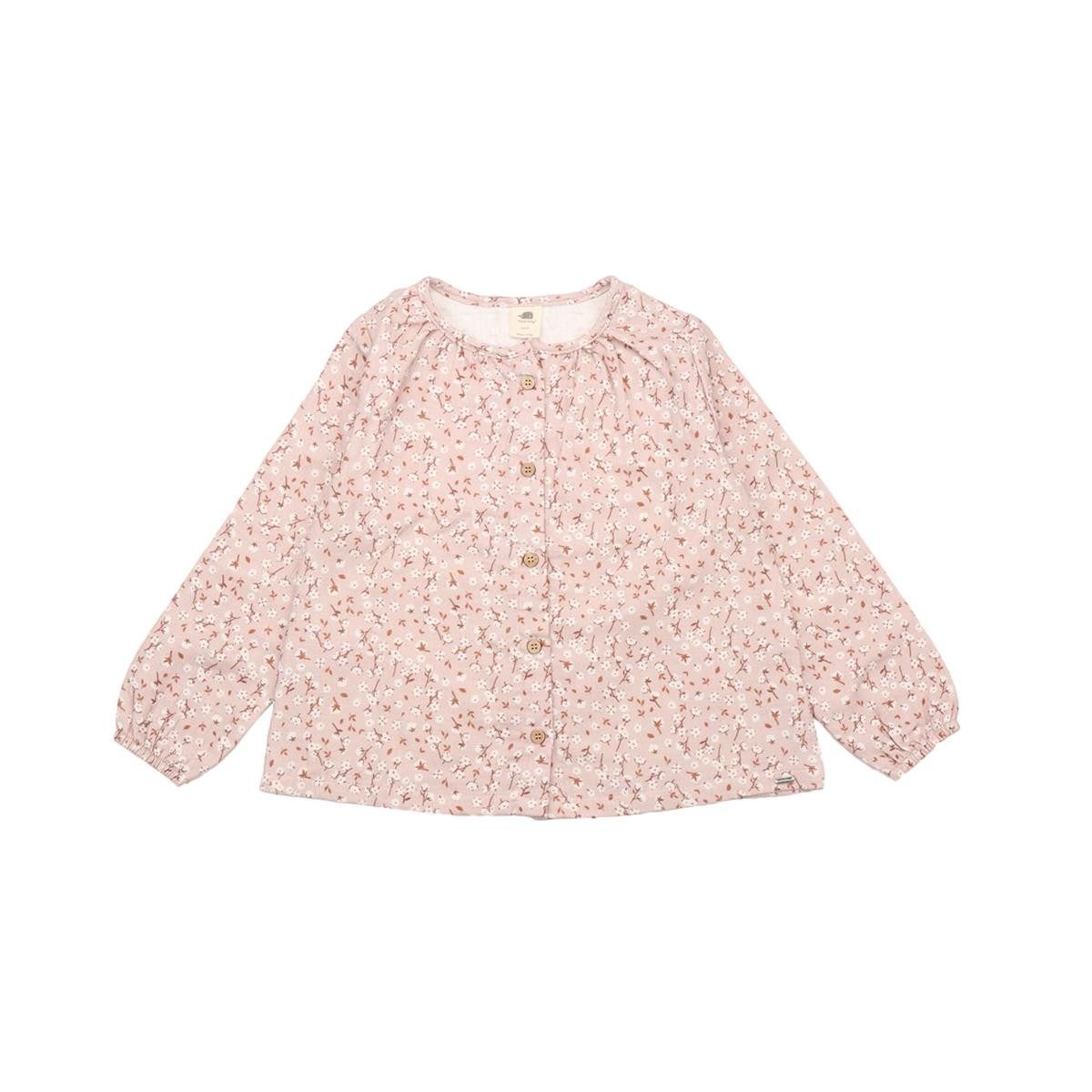 Blusenshirt Bio-Baumwoll Bluse in zartem Rosaton für Kinder