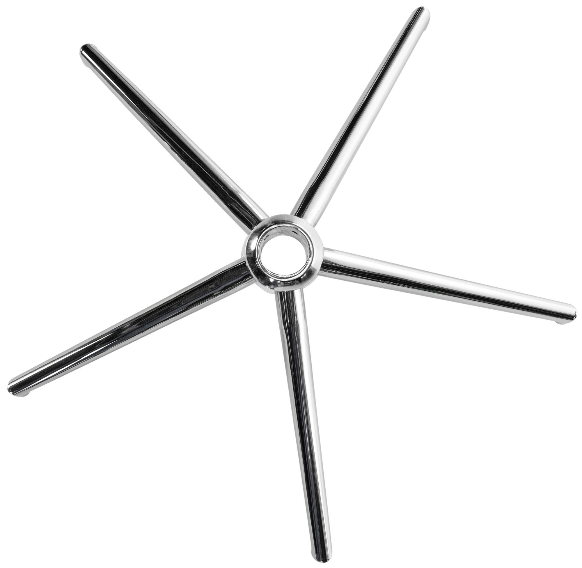 CLP Bürostuhl Fußkreuz eckig Chrom für Bürostuhl, Drehkreuz aus Metall, verchromt – Bild 2 von 5