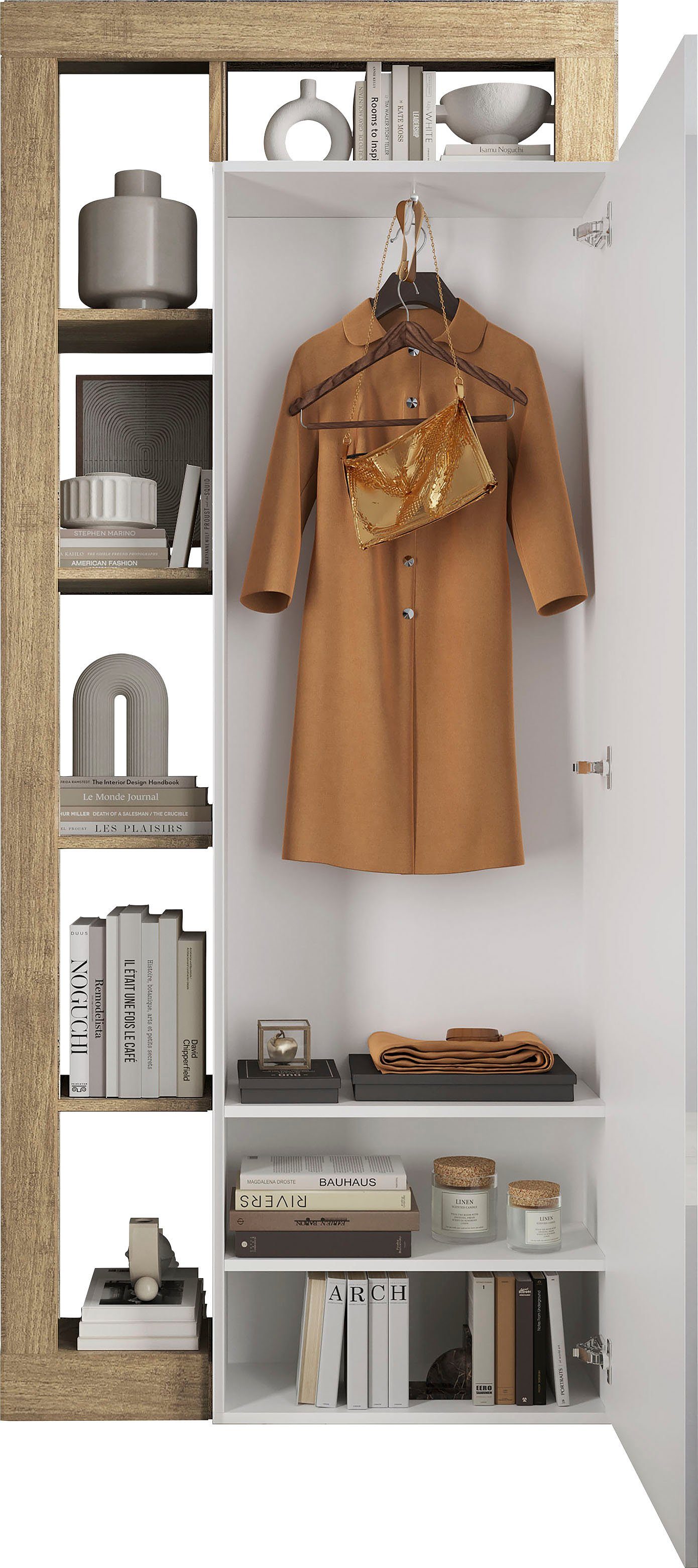 Home affaire Garderobenschrank Hamburg, Breite 91 cm Höhe 209 cm