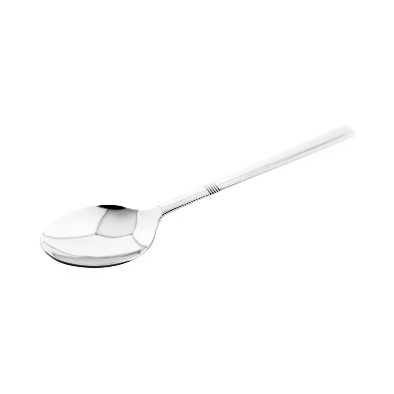 Almina Кофейная ложка 6 Tlg. Кофейная ложка-Set aus Chrom-Edelstahl Silber mit Design 18/10 (6 Stück)