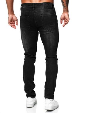 OneRedox Straight-Jeans 5122C-Black (Jeanshose Designerjeans Bootcut, 1-tlg) Freizeit Business Casual