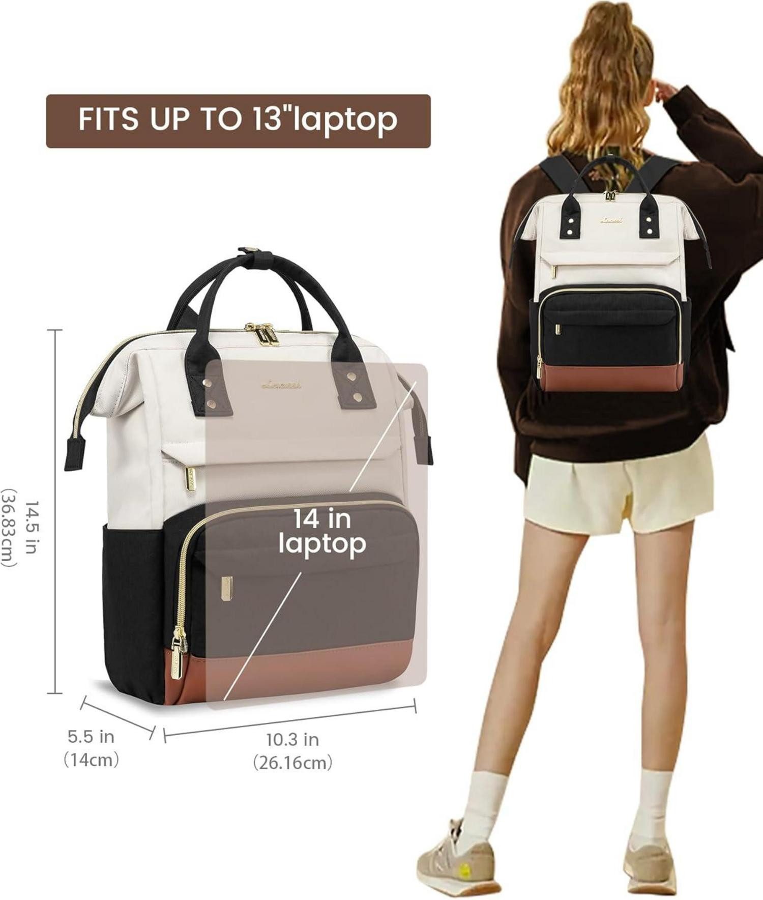 LuxusKollektion Cityrucksack Damen Rucksack Klein Elegant günstig online kaufen