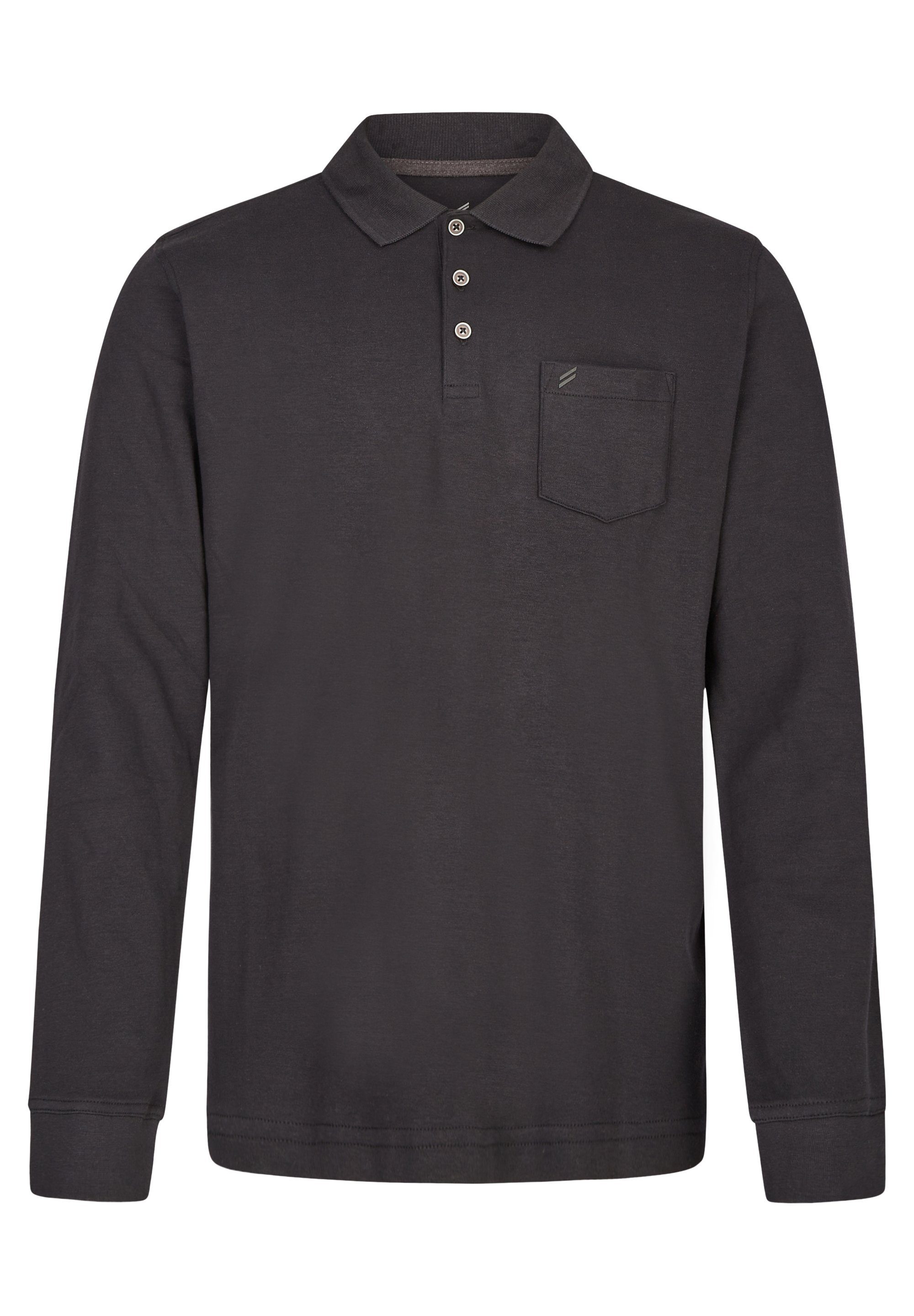 Daniel Hechter Poloshirt Shirt Basic-Poloshirt mit Brusttasche aus,  Langarm-Shirt