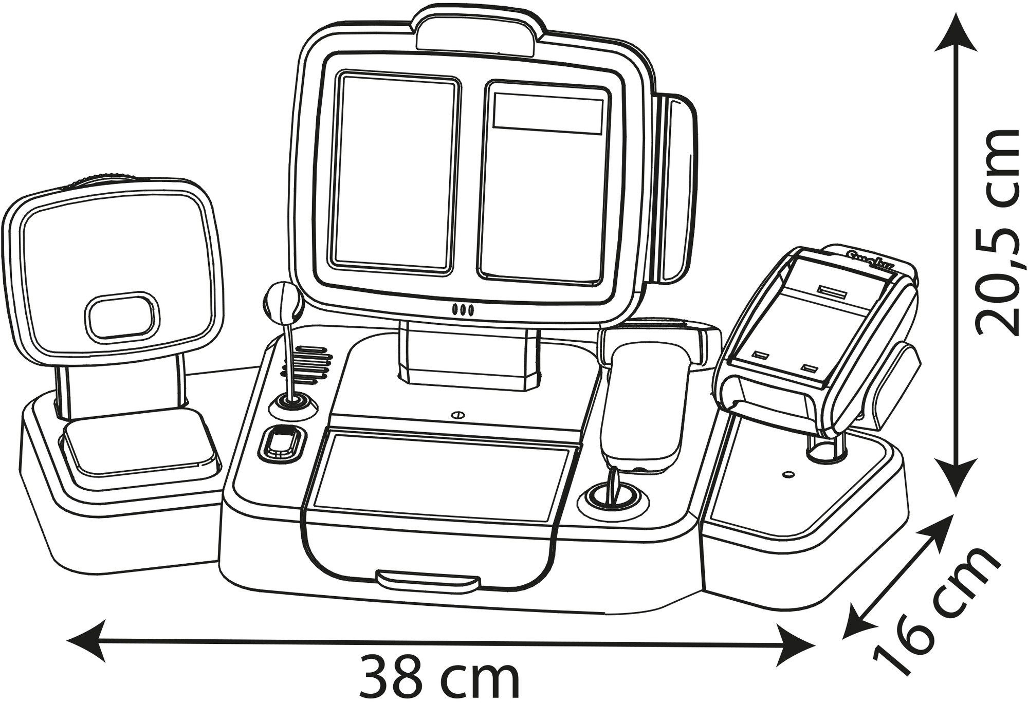 Smoby Spielkasse Elektronische Supermarktkasse XL, grün, mit Licht- und Soundeffekten