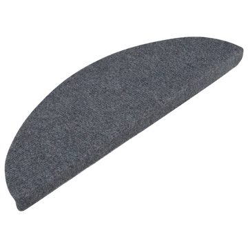 Stufenmatte Stufenmatten Selbstklebend 15 Stk 56x20 cm Grau, vidaXL, Höhe: 3 mm