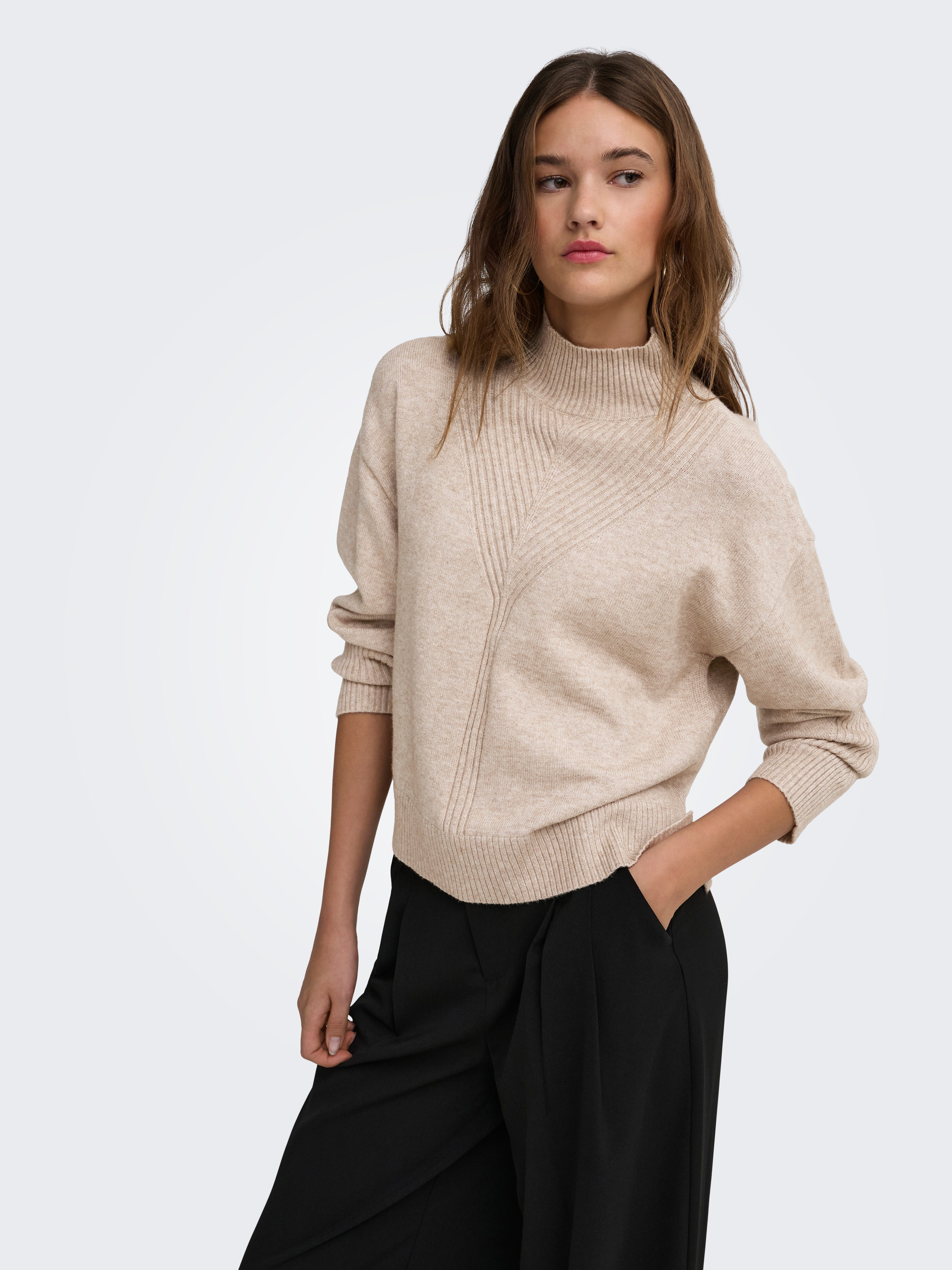 ONLY Stehkragenpullover ONLPRINCESS LS HIGHNECK KNT Viskosemischung