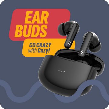 Cazy Kabellose, Noise Cancelling Aktive Geräuschunterdrückung In-Ear-Kopfhörer (Einfache Bedienung dank automatischer Ein-/Aus-Funktion der Ohrhörer., Rückkehr, Windwiderstand, 1 Akku für 31 min Flugzeit, C0, QuickShots)