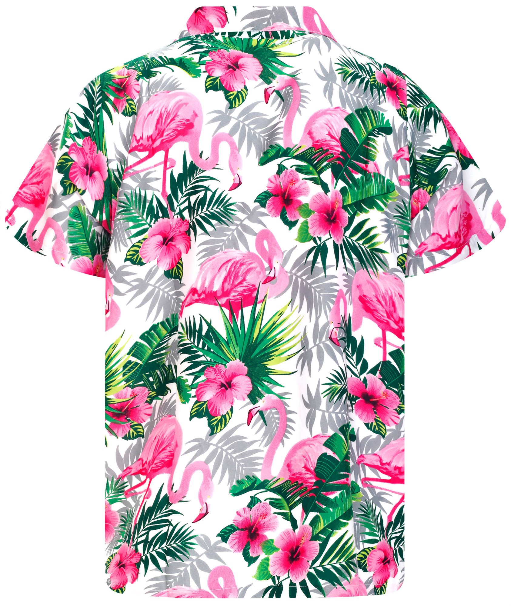 King Kameha Hawaiihemd Flamingo Flowers Funky Hawaii-Hemd Herren Kurzarm Fr günstig online kaufen
