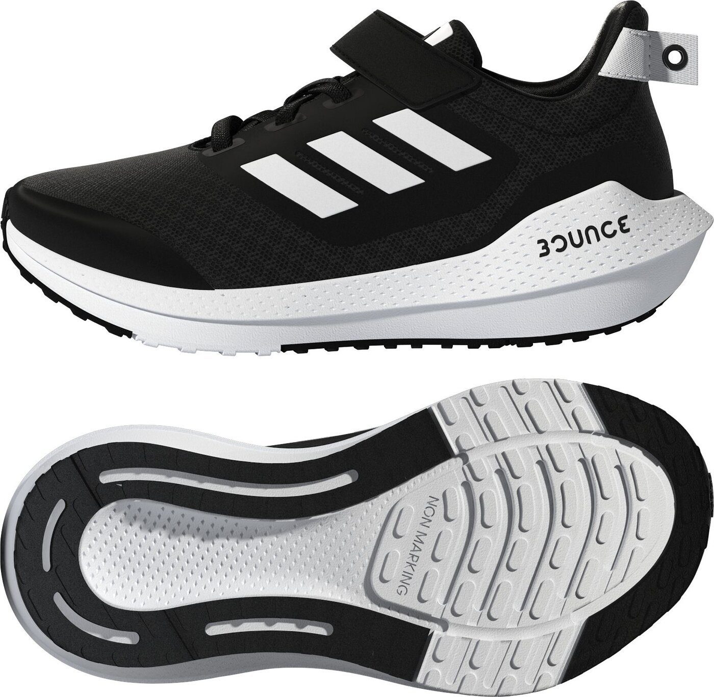 K RUN CBLACK/FTWWHT/CBLACK 2.0 EL EQ21 Laufschuh adidas Sportswear