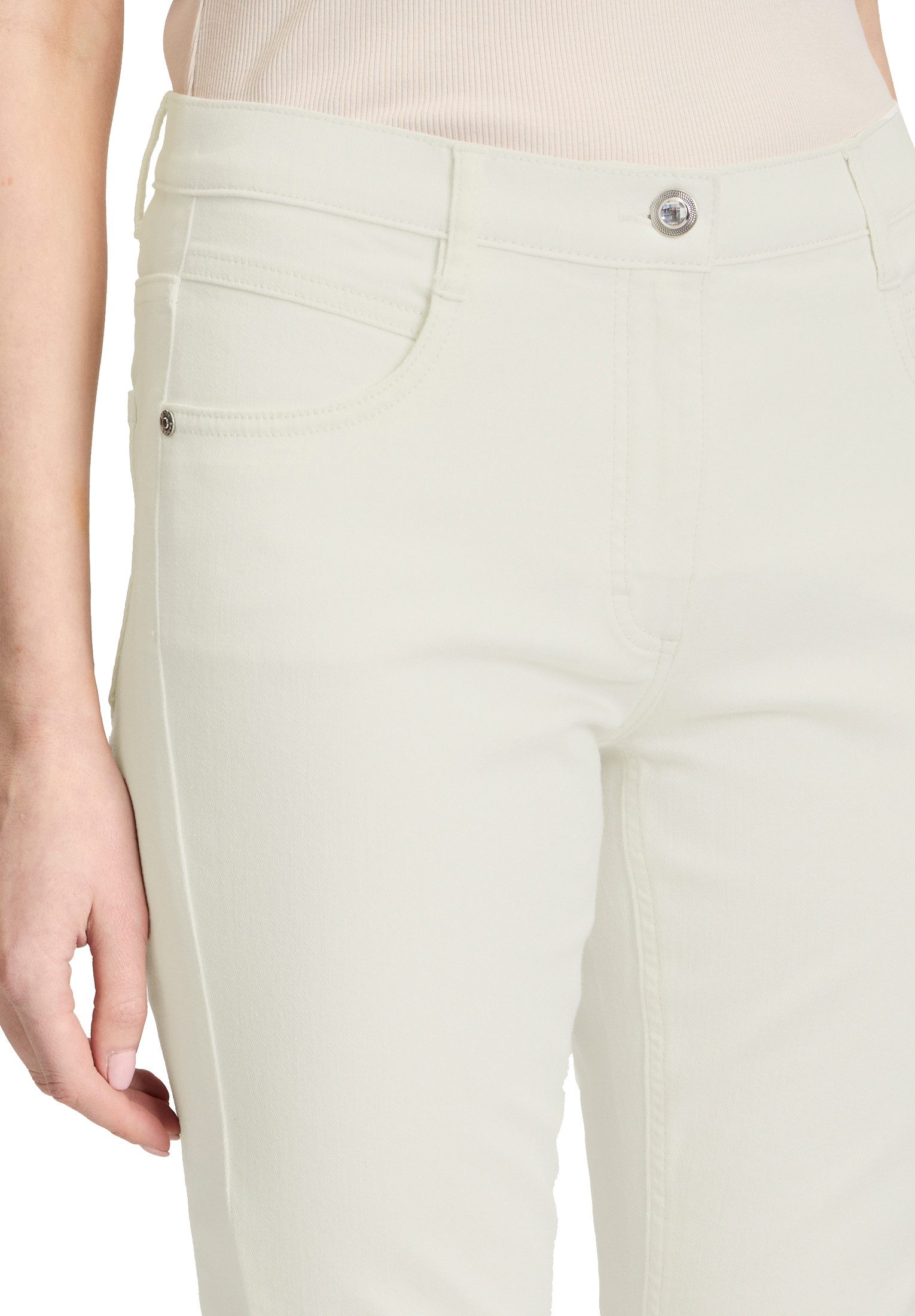 Betty Barclay Stoffhose Damen mit Stickerei Lochstickerei